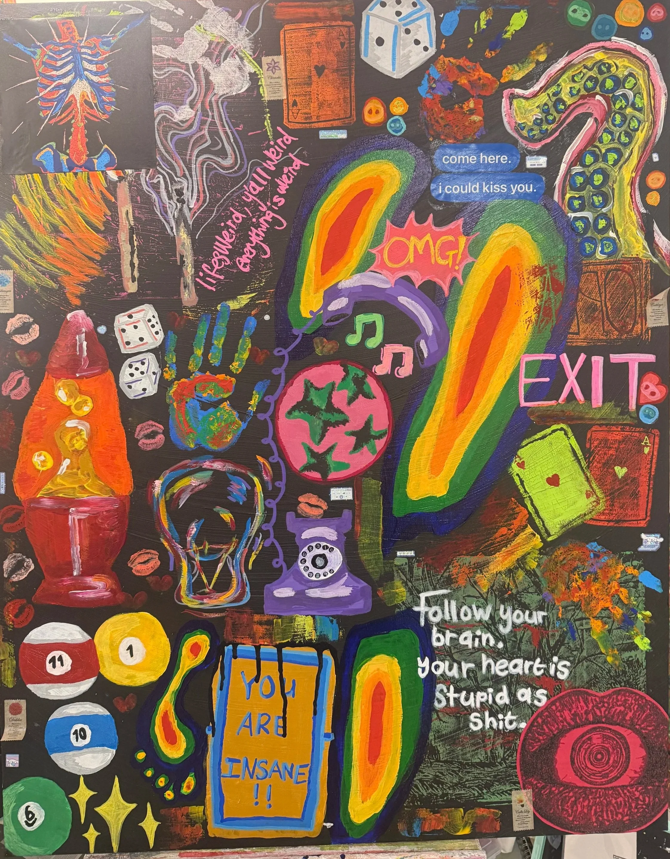 Mia Gedling, free of error, 2026, acrylic, 40x50cm