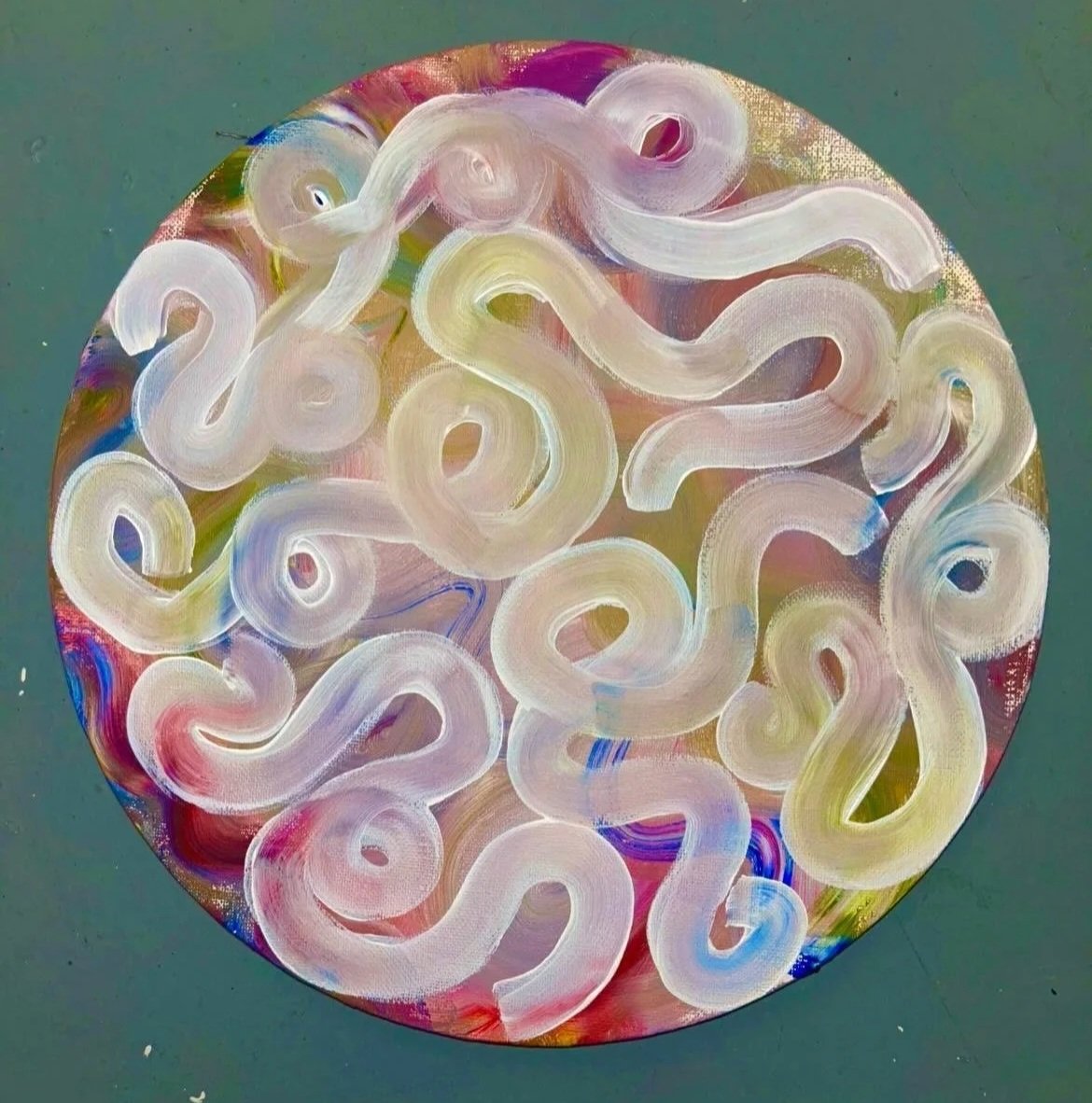 Faye Pedder, Untitled, 2025, Gouache on Canvas, 30cm