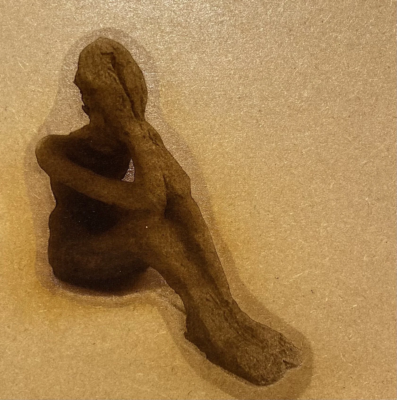 Josie Lewis Maher Elliott, Exchange, 2026, Laser Engraving on Wood, 8” x 6”in