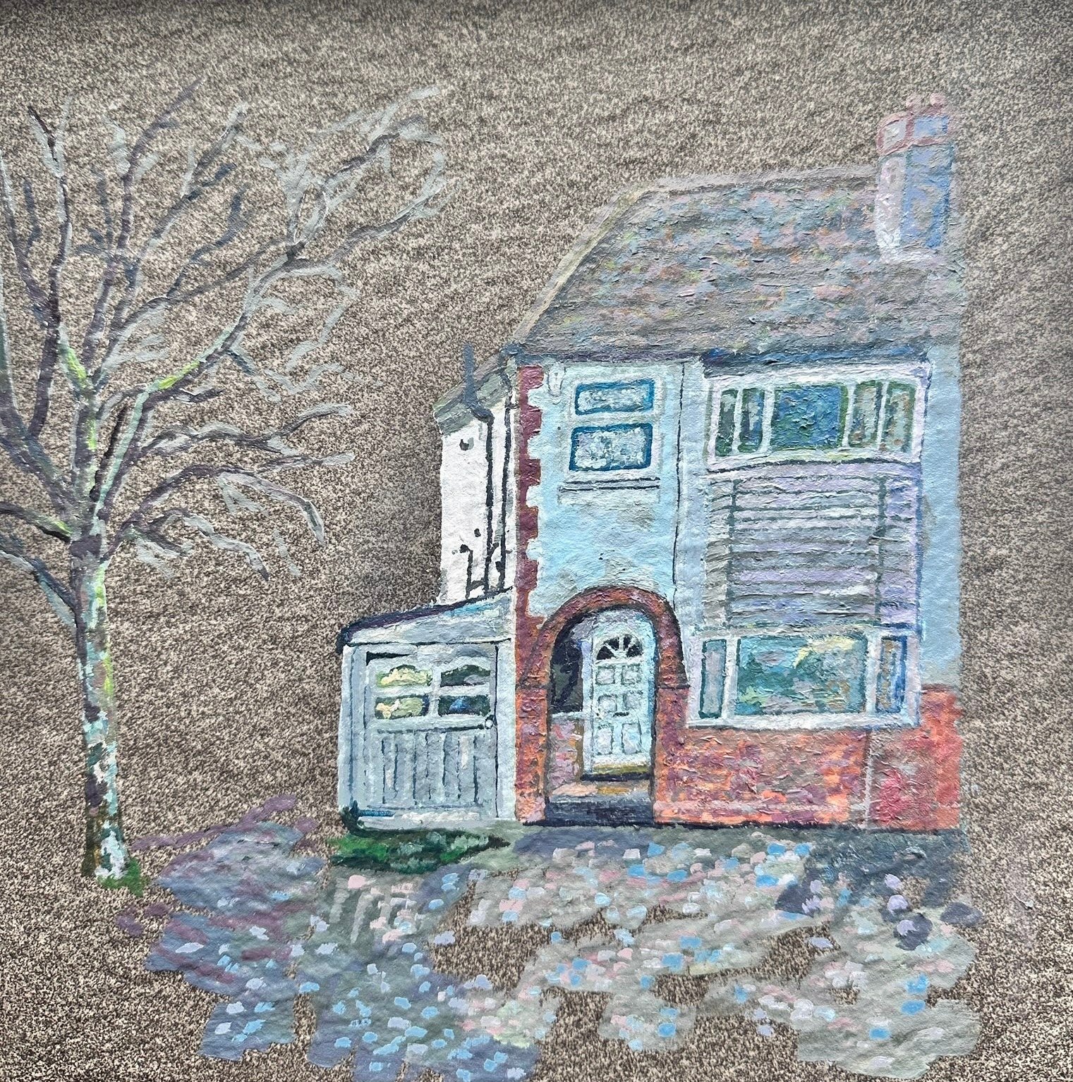 Holly Milner, Long Forgotten (2026), Acrylic on Tile, 29x29cm