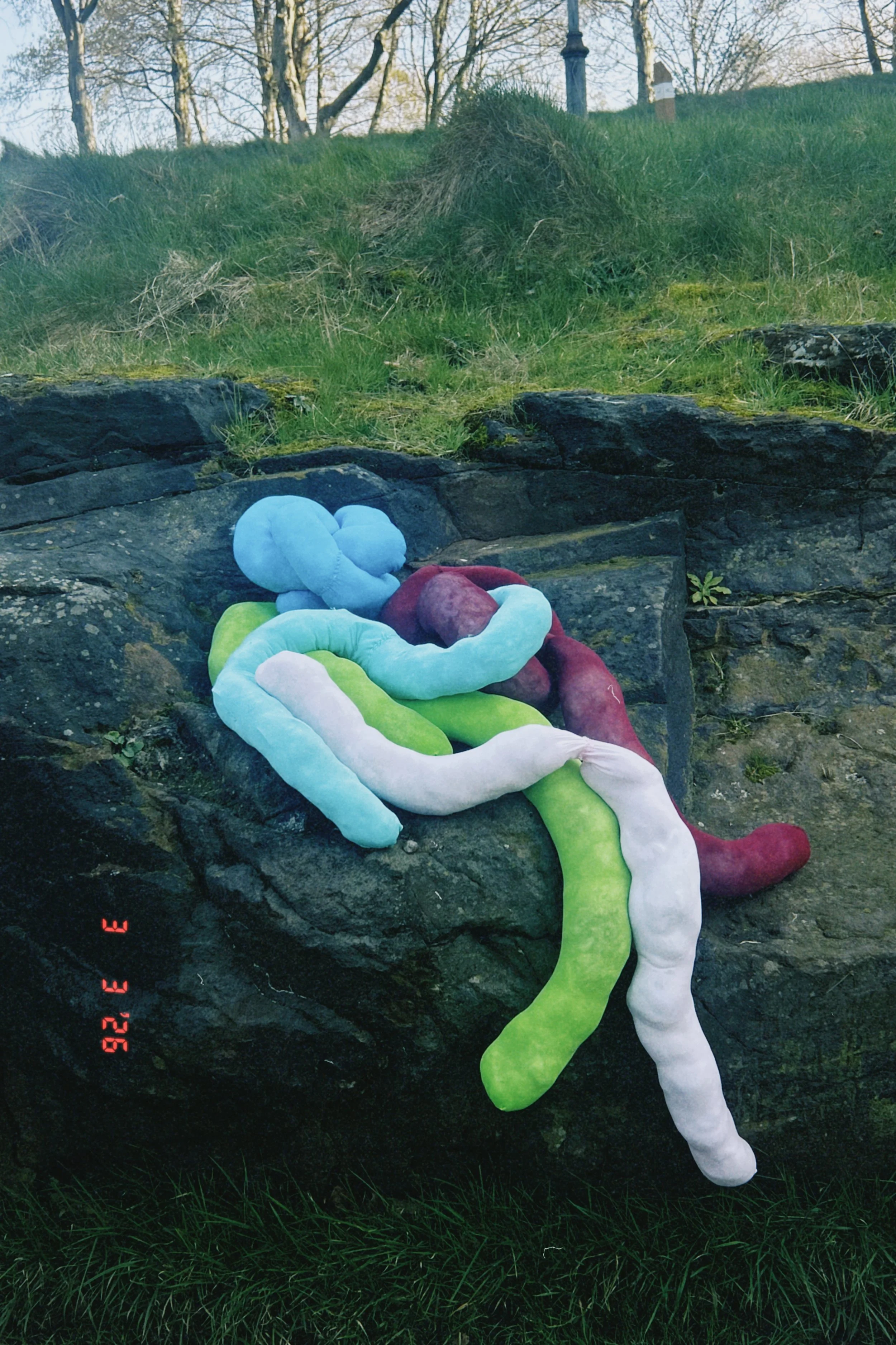 Faye Pedder, Clinch, 2026, Tights and Polyester Stuffing, Various 