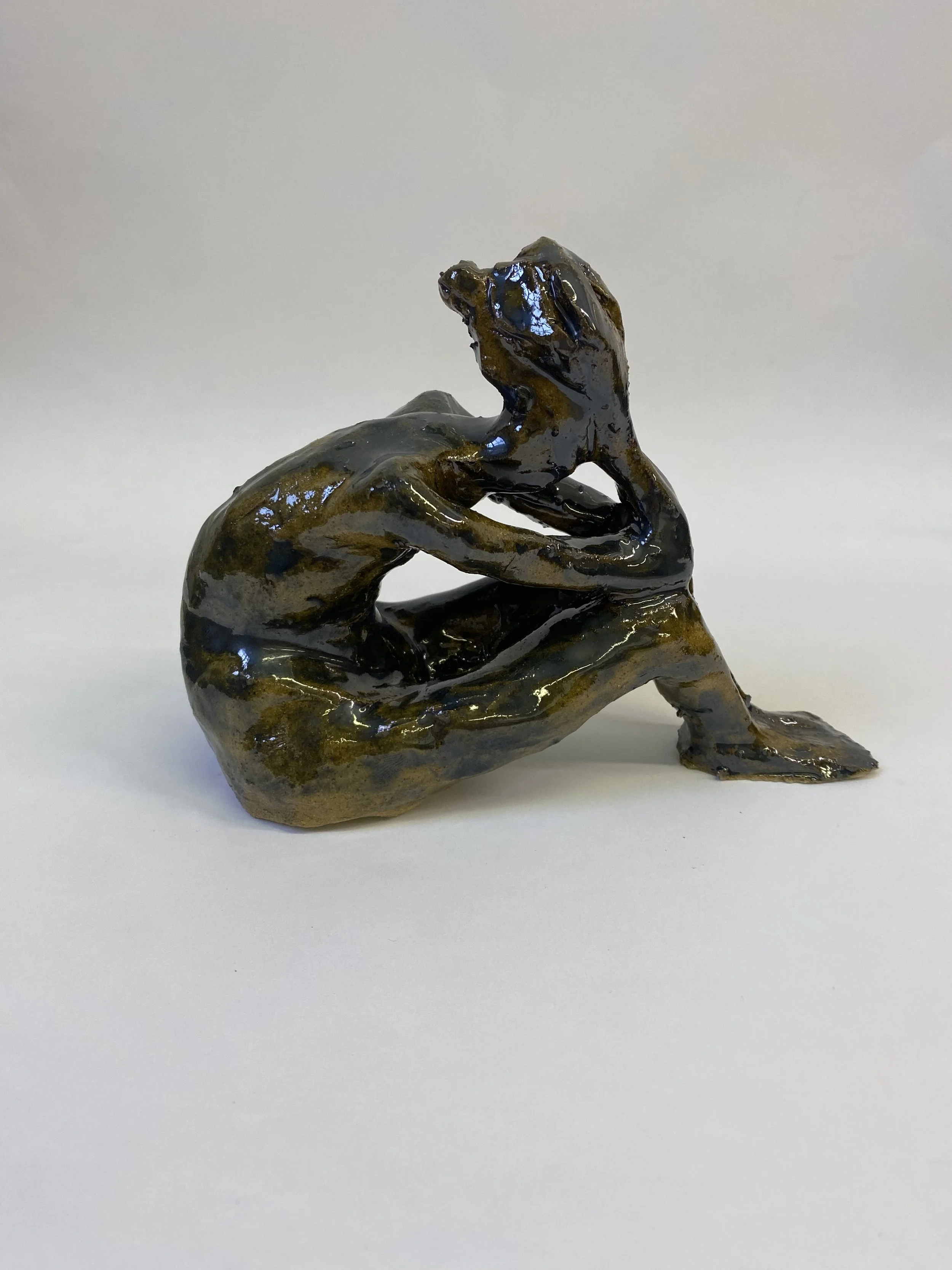 Josie Lewis Maher Elliott, Anti-Contrapassto, 2026, Ceramic Clay, 6’’x4’’x7’’in