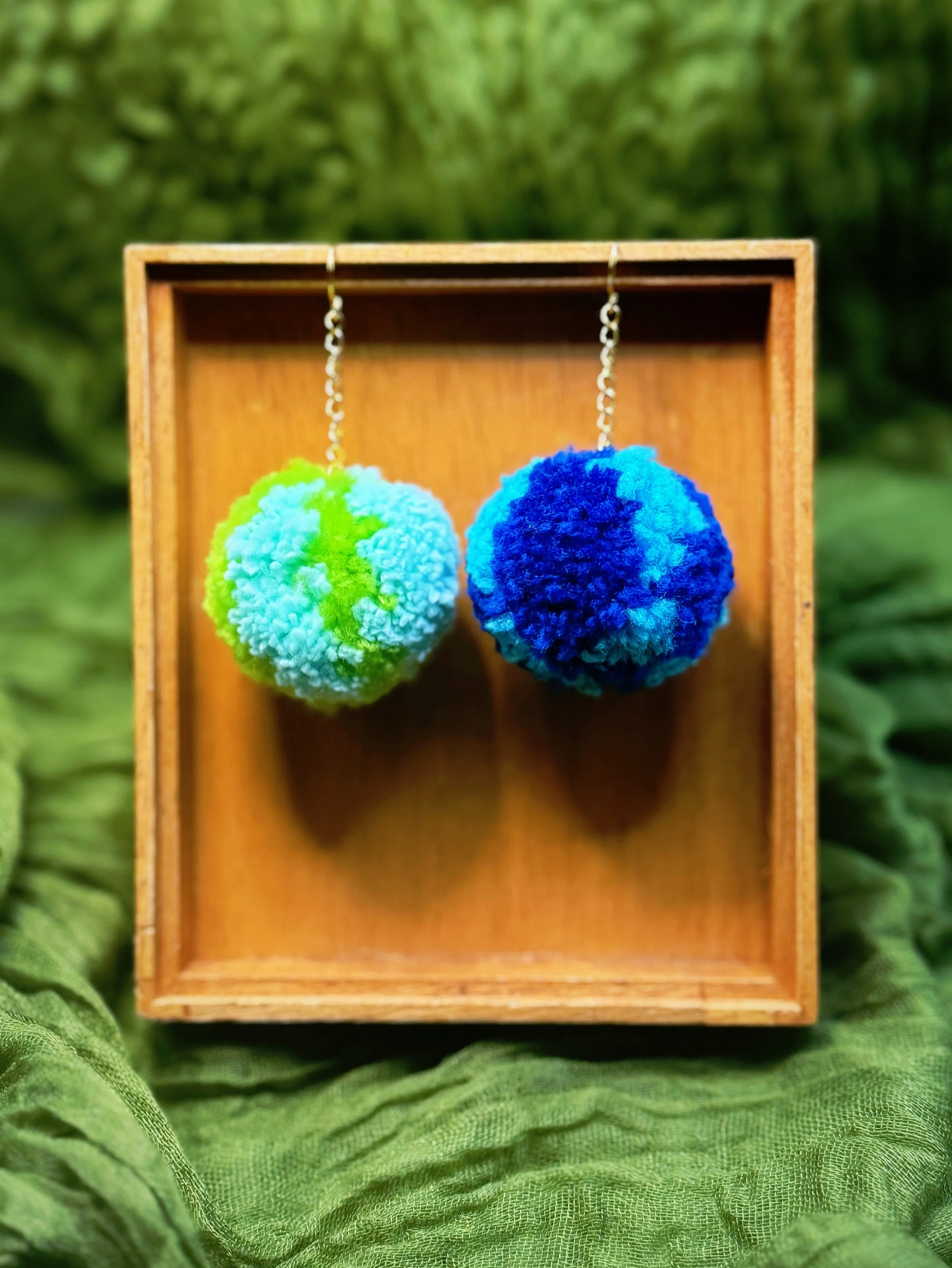 Pom Pom Earrings