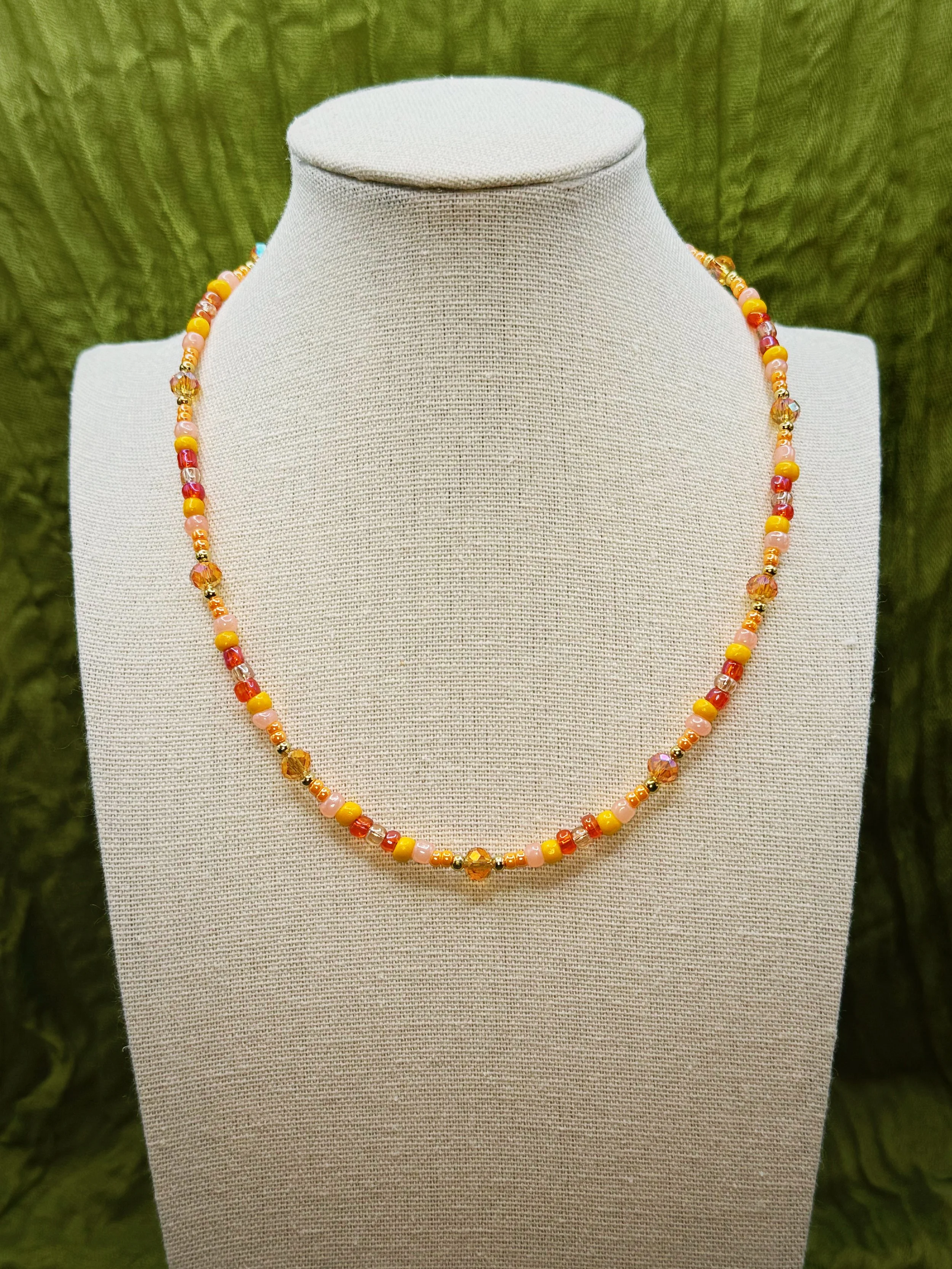 Neon Tangerine Necklace