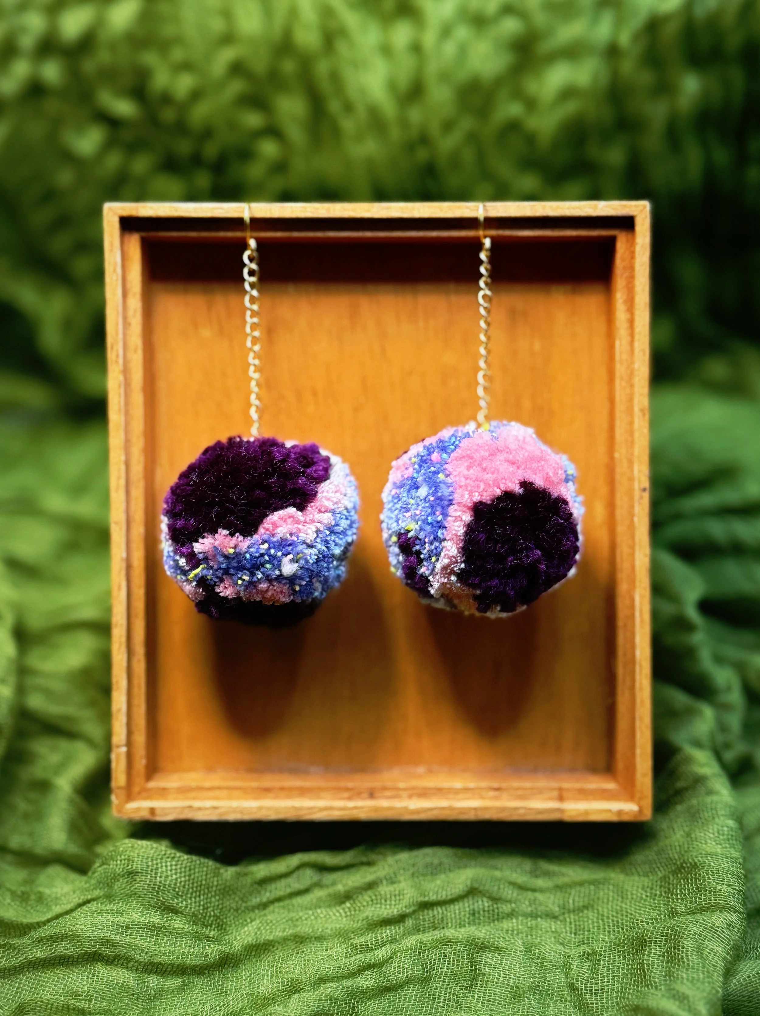 Pom Pom Earrings