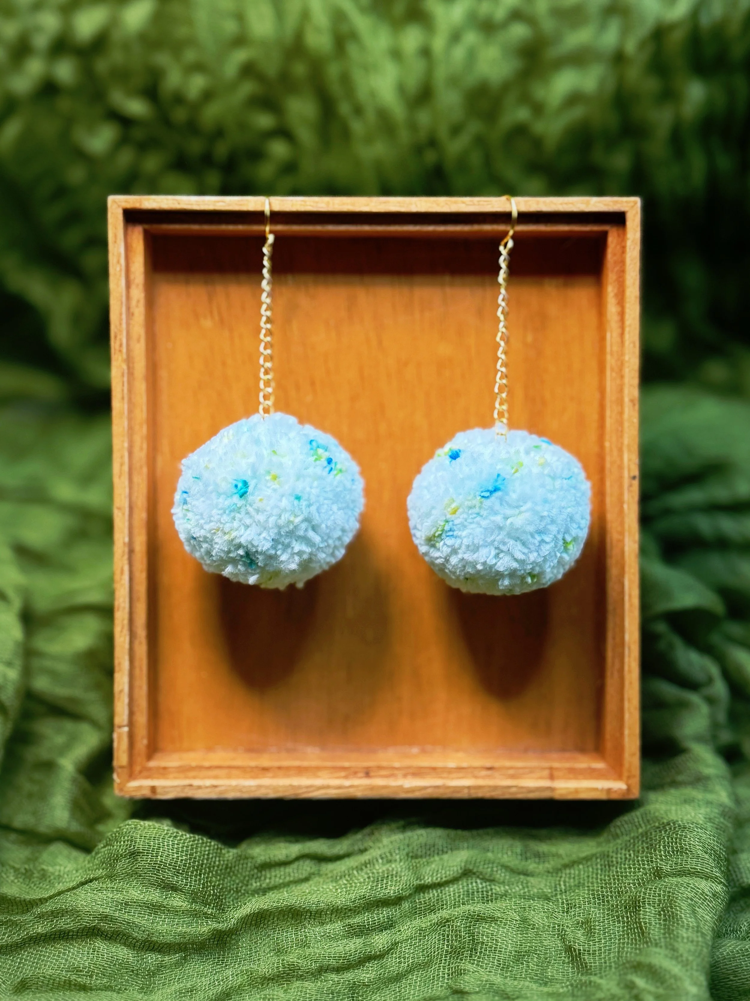 Pom Pom Earrings