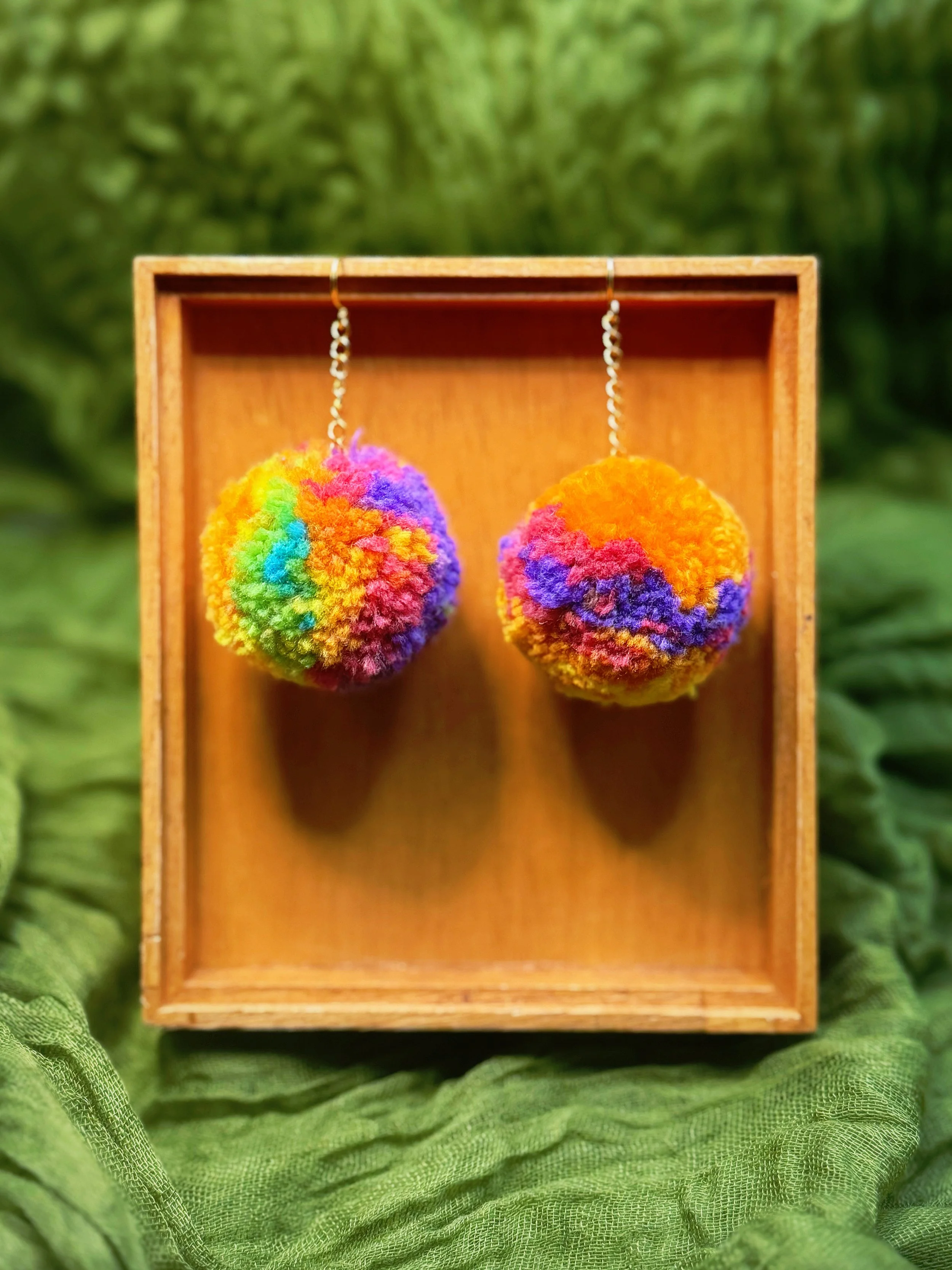 Pom Pom Earrings