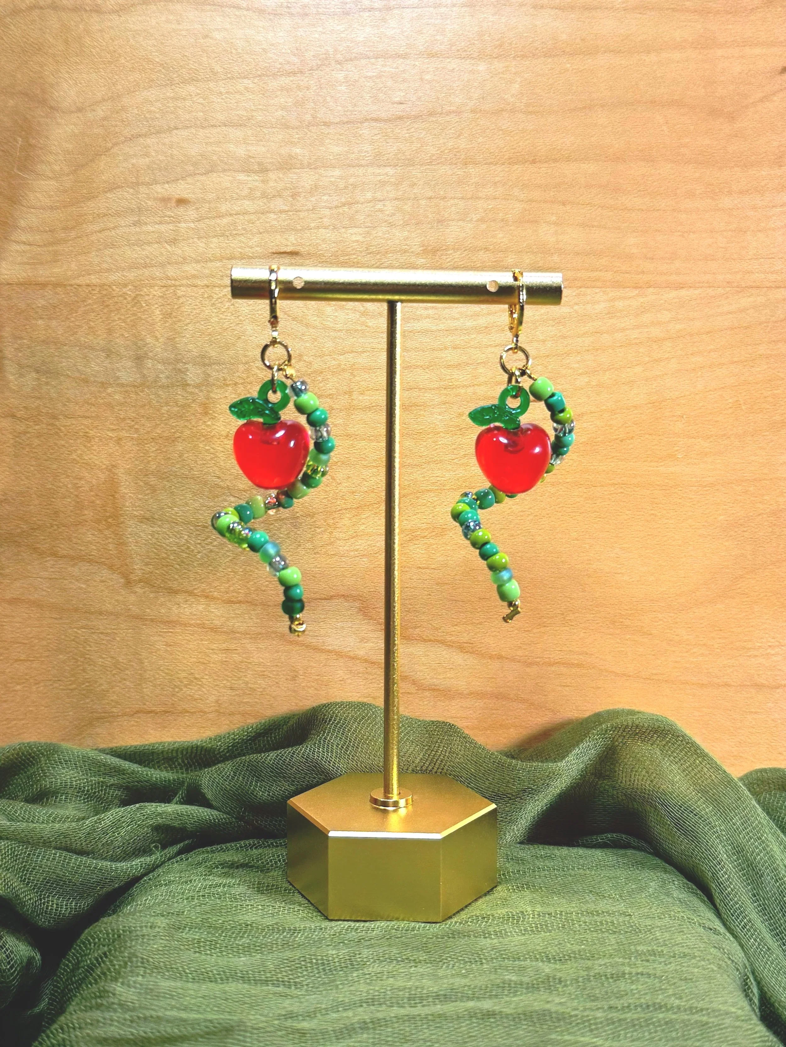 Earrings - Caterpillar Dangles