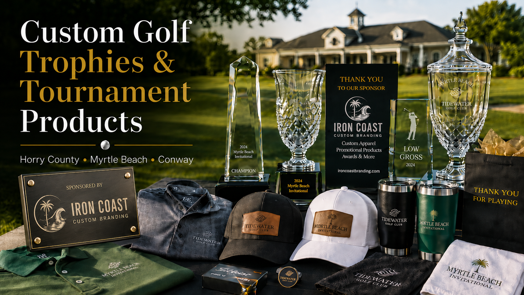 How Iron Coast Custom Branding Helps Golf Courses, Golf Tournaments, and Golf Events Stand Out