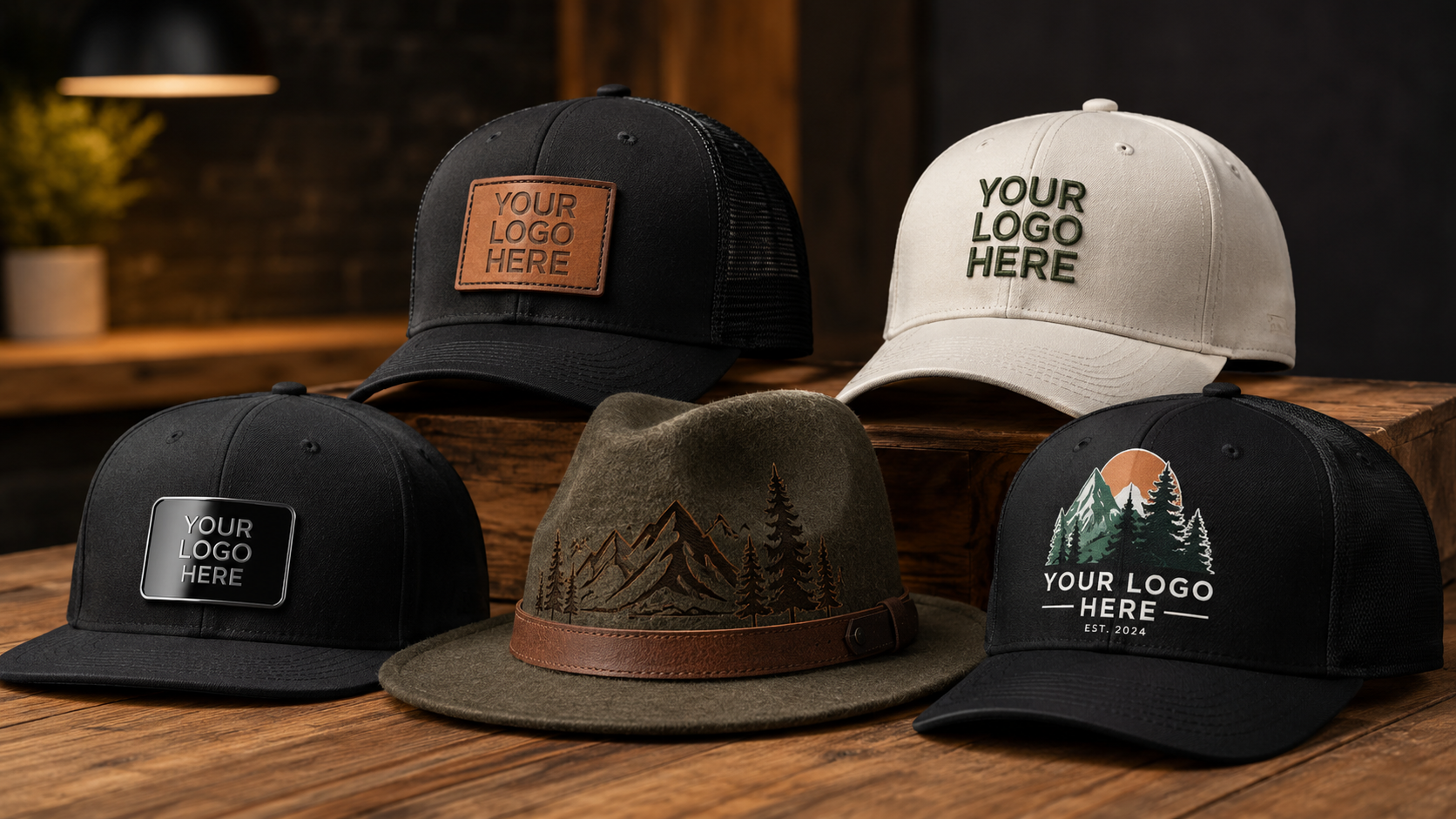 Custom Hats in Horry County, SC: Leather Patches, Embroidery, Acrylic Patches &amp; More