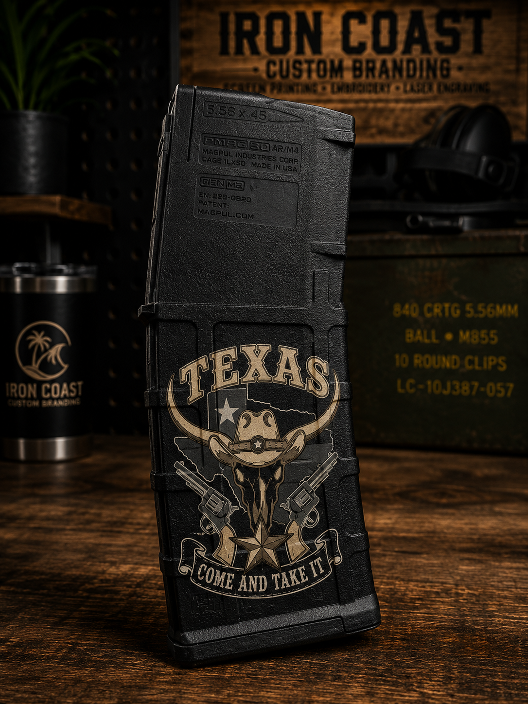 Texas Come And Take It PMAG Laser Engraving | Custom Magpul PMAG Western Engraving