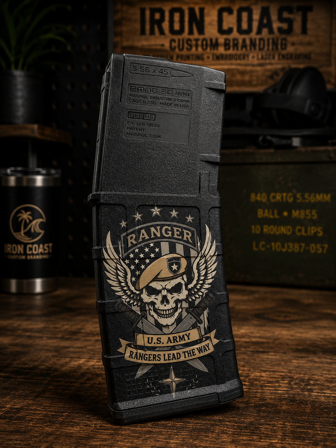 Army Ranger Inspired PMAG Laser Engraving | Custom Magpul PMAG Engraving