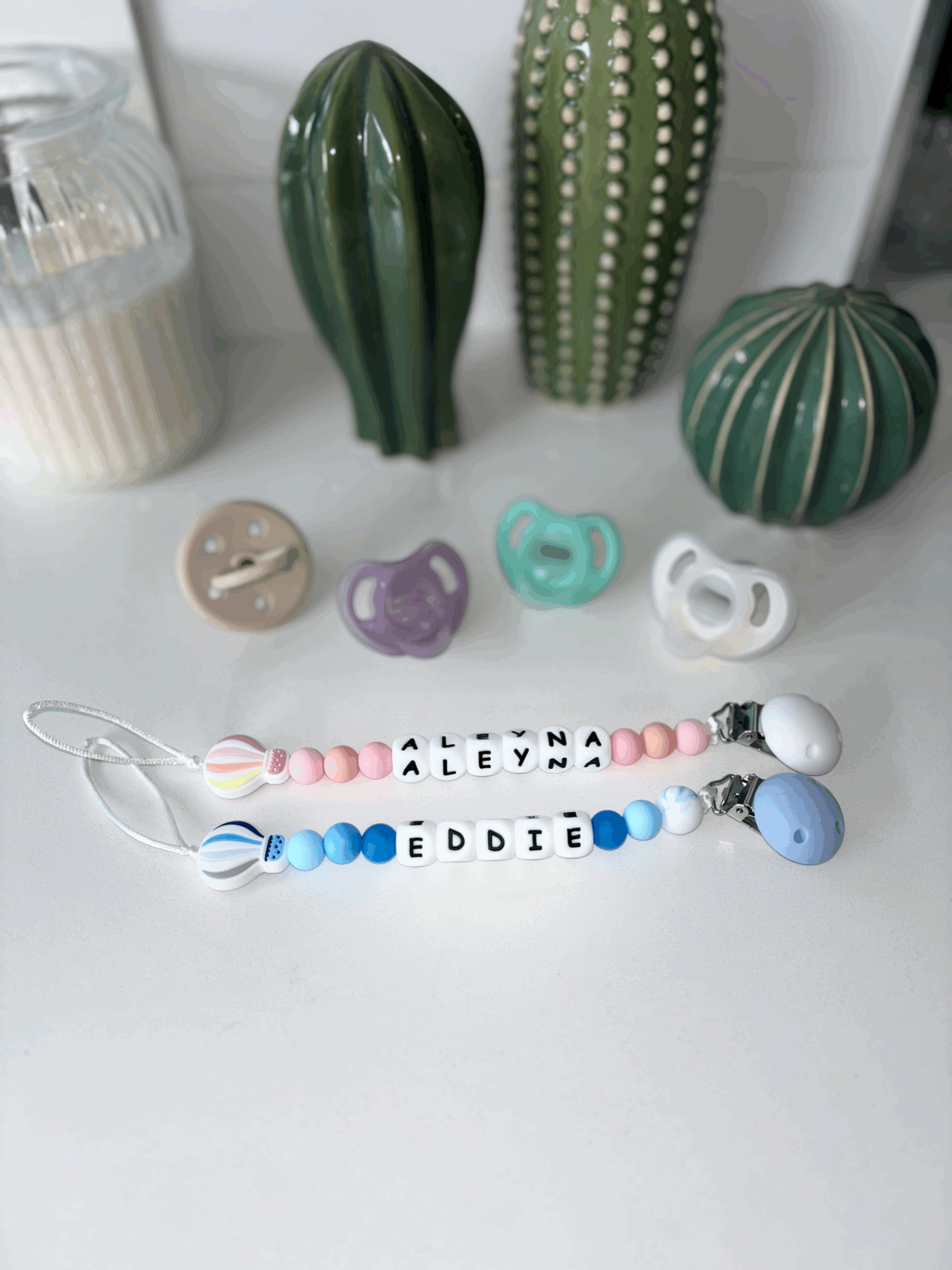 Hot Air Balloon Pacifier Chain