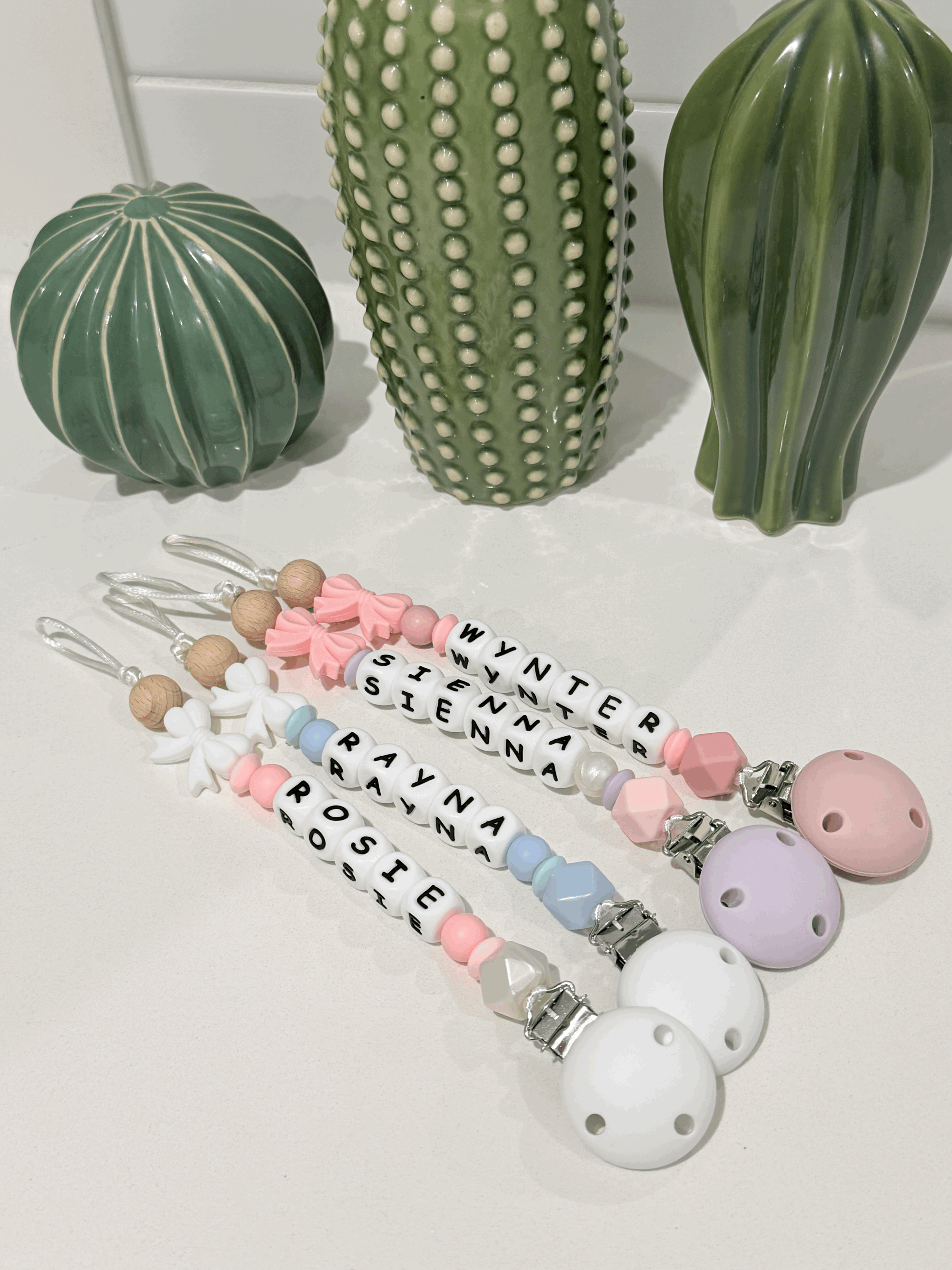 Classic Bow Pacifier Chain