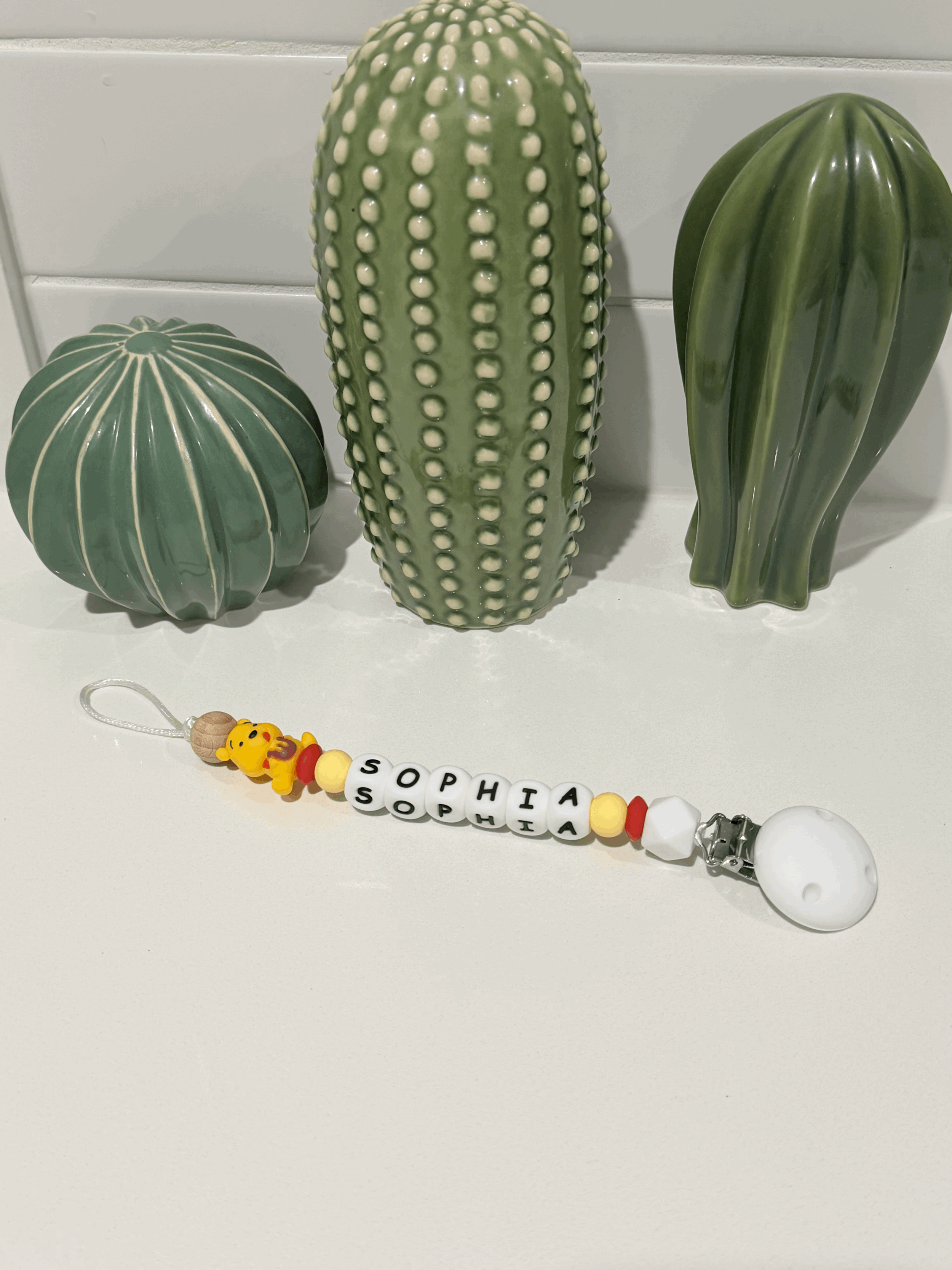 Honey Bear Pacifier Chain