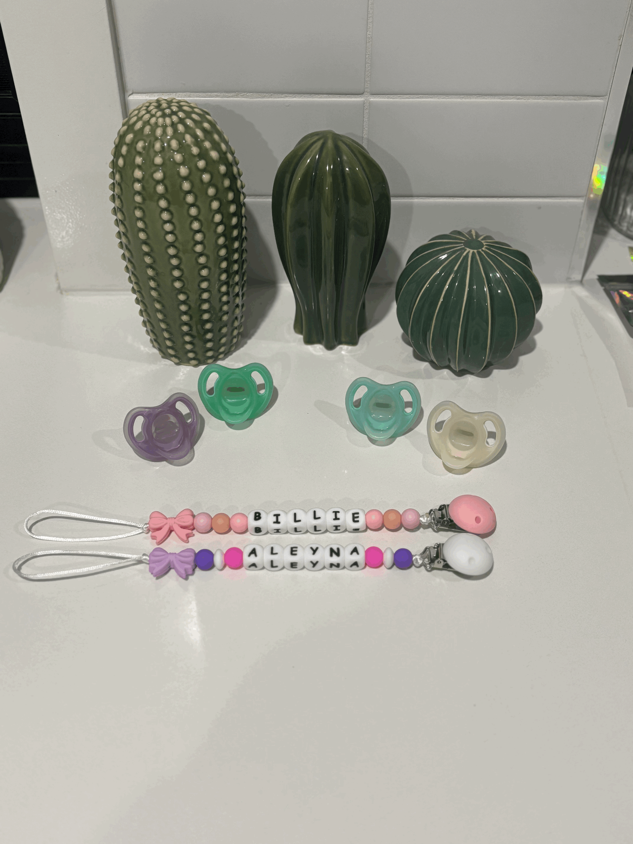 Billie Bow Pacifier Chain