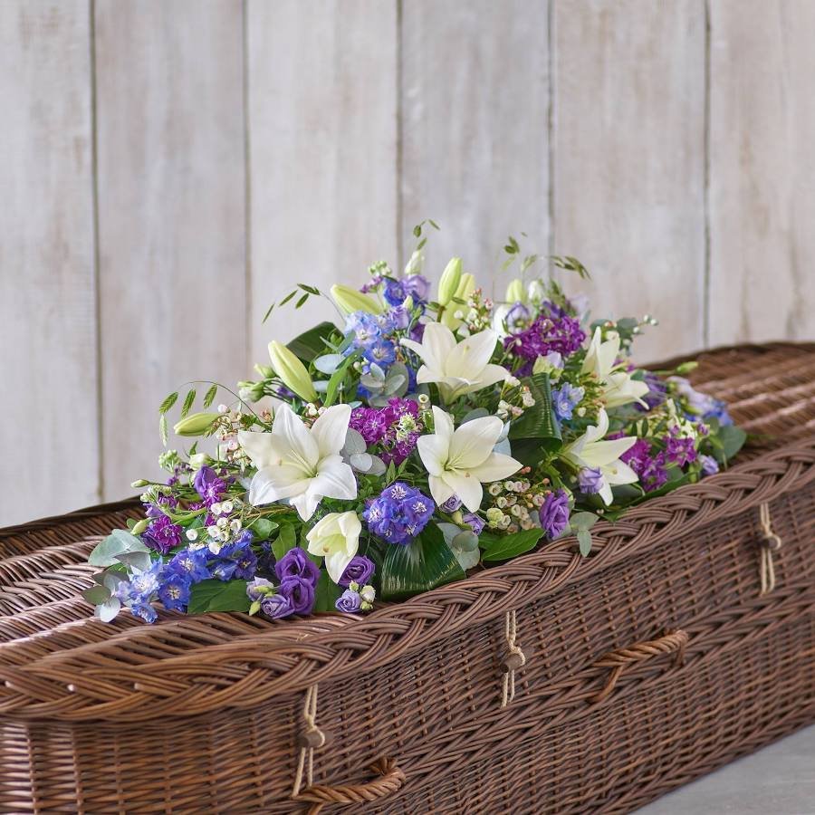 The Purple Casket Spray