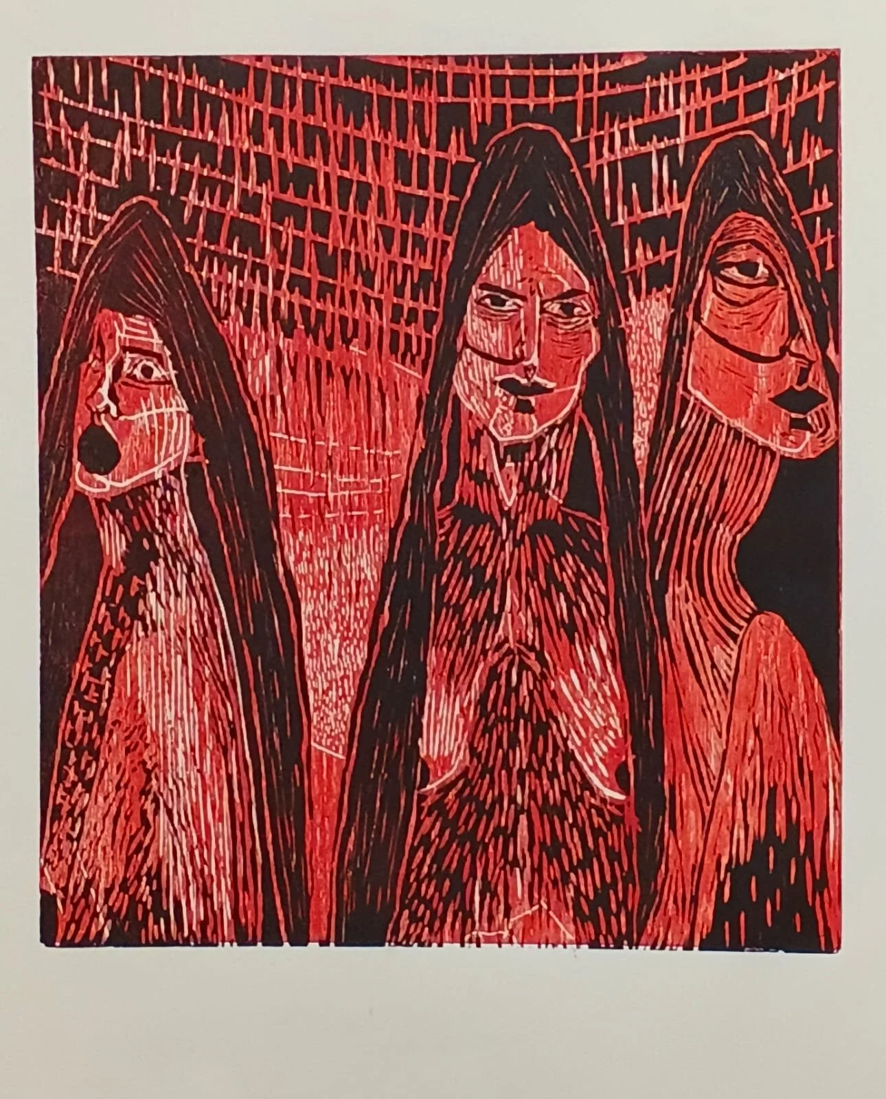 Las gorgonas de Arabia //
Xilografía //
70*100 //
2026