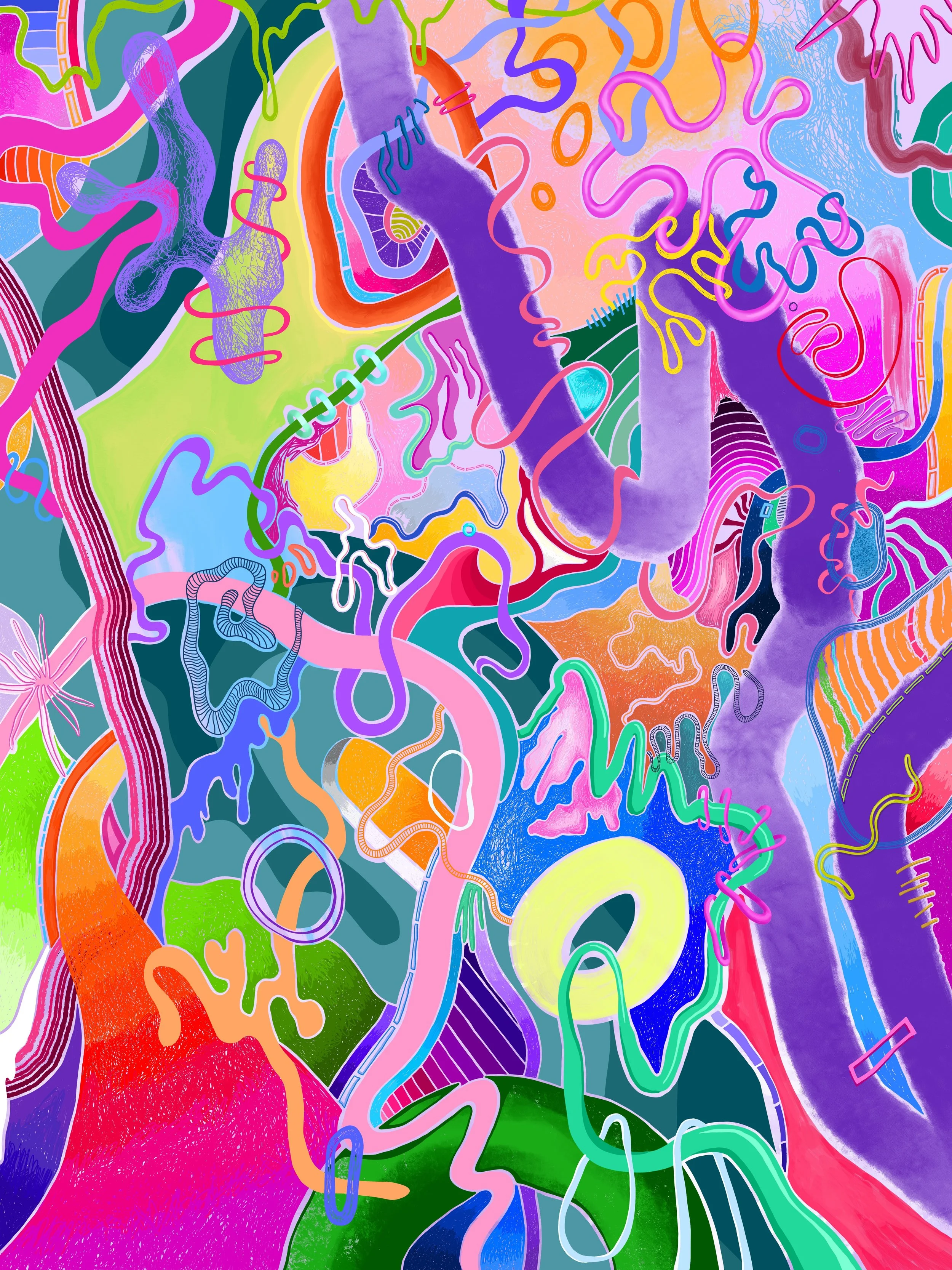 Plum Juice (2023). Digital illustration.