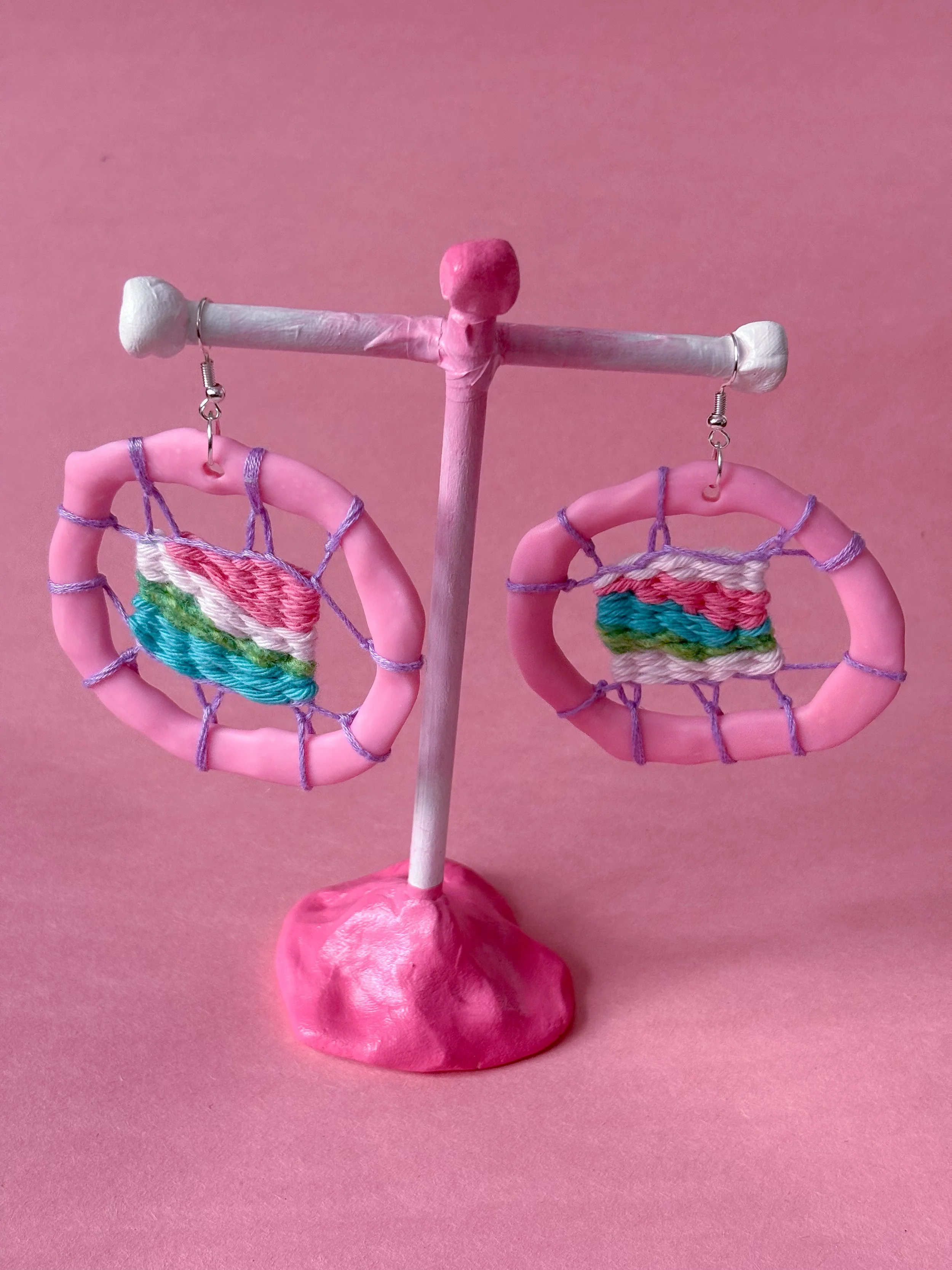 Light Pink, Popsicle - Earrings