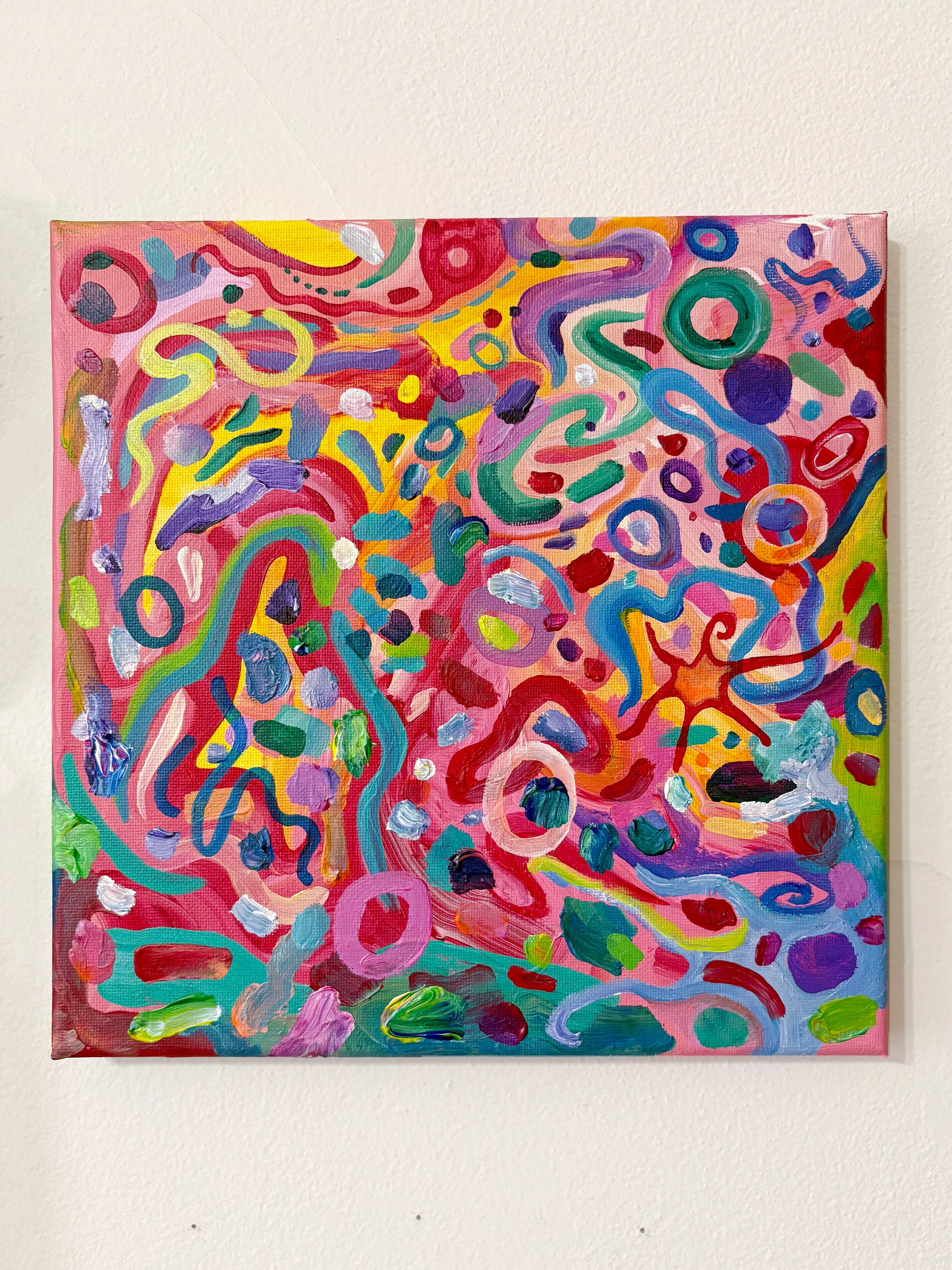 Source (2026). Acrylic on canvas. 10" x 10" x 1". Available in shop.