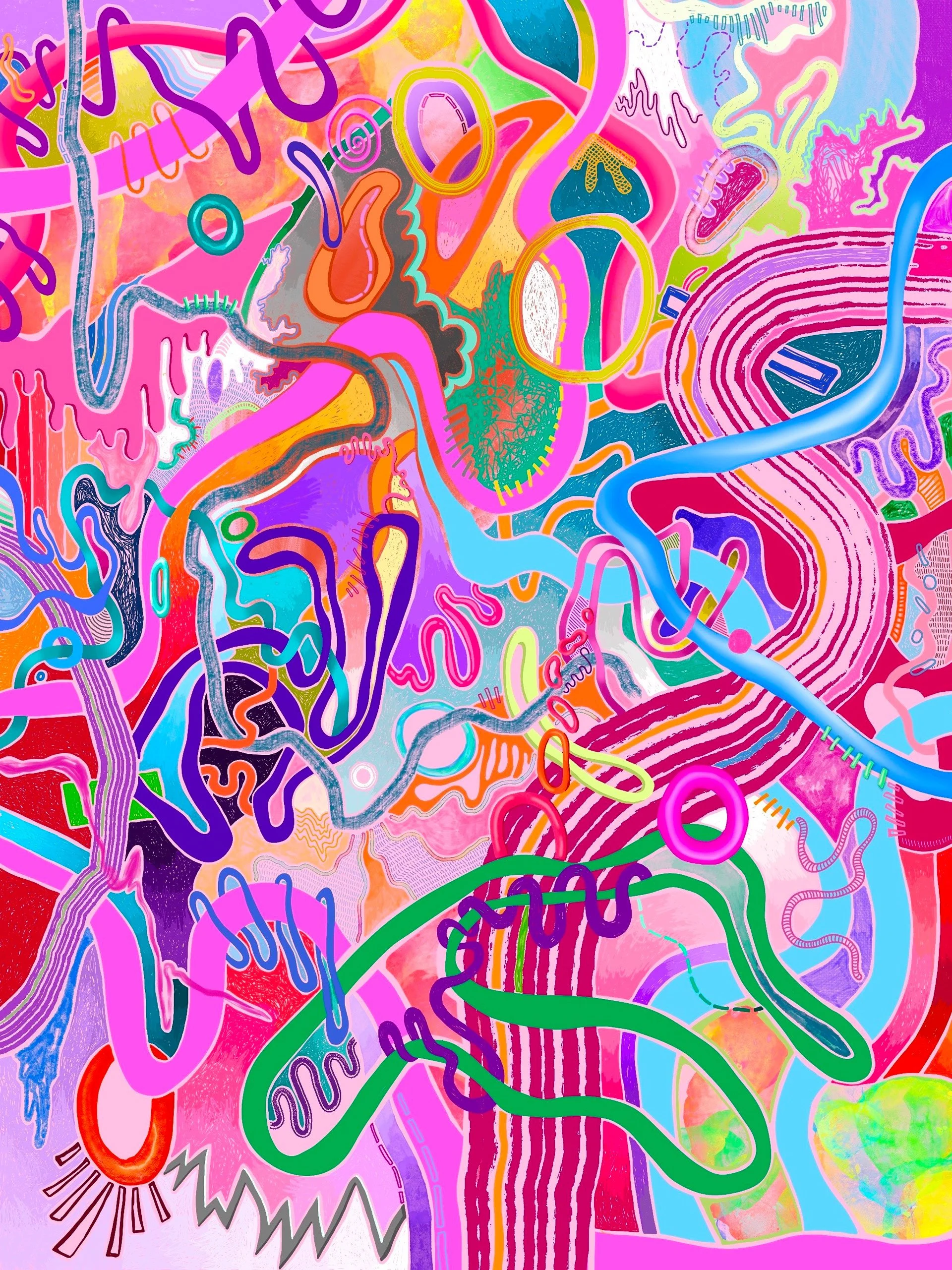 Shoo Bee Doo Bah (2023). Digital illustration.