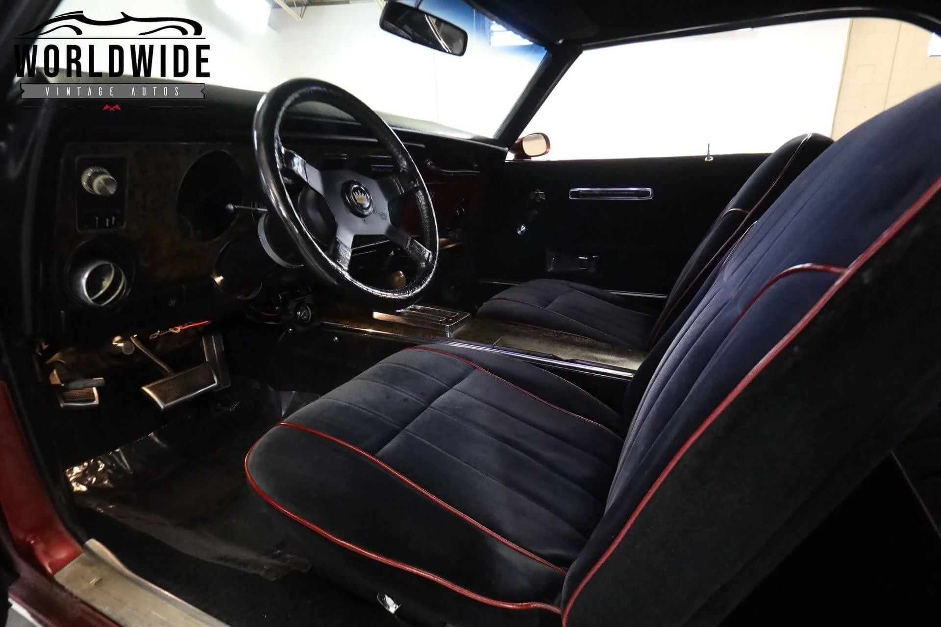 Interior view of 1969 Pontiac Firebird raffle car from Denver Children’s Foundation