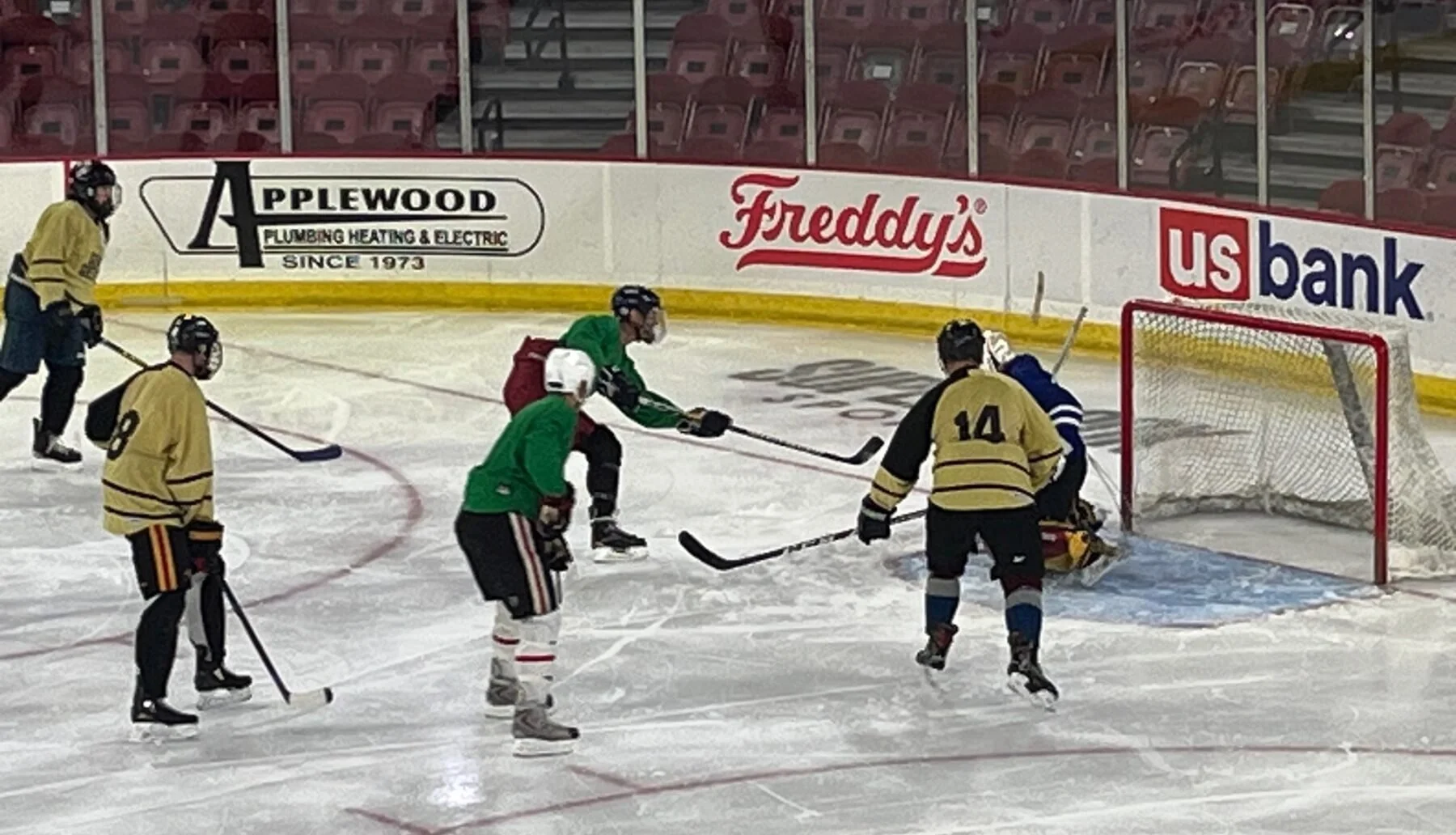 Amateur hockey game at Mile High Face Off benefiting Denver Children’s Foundation