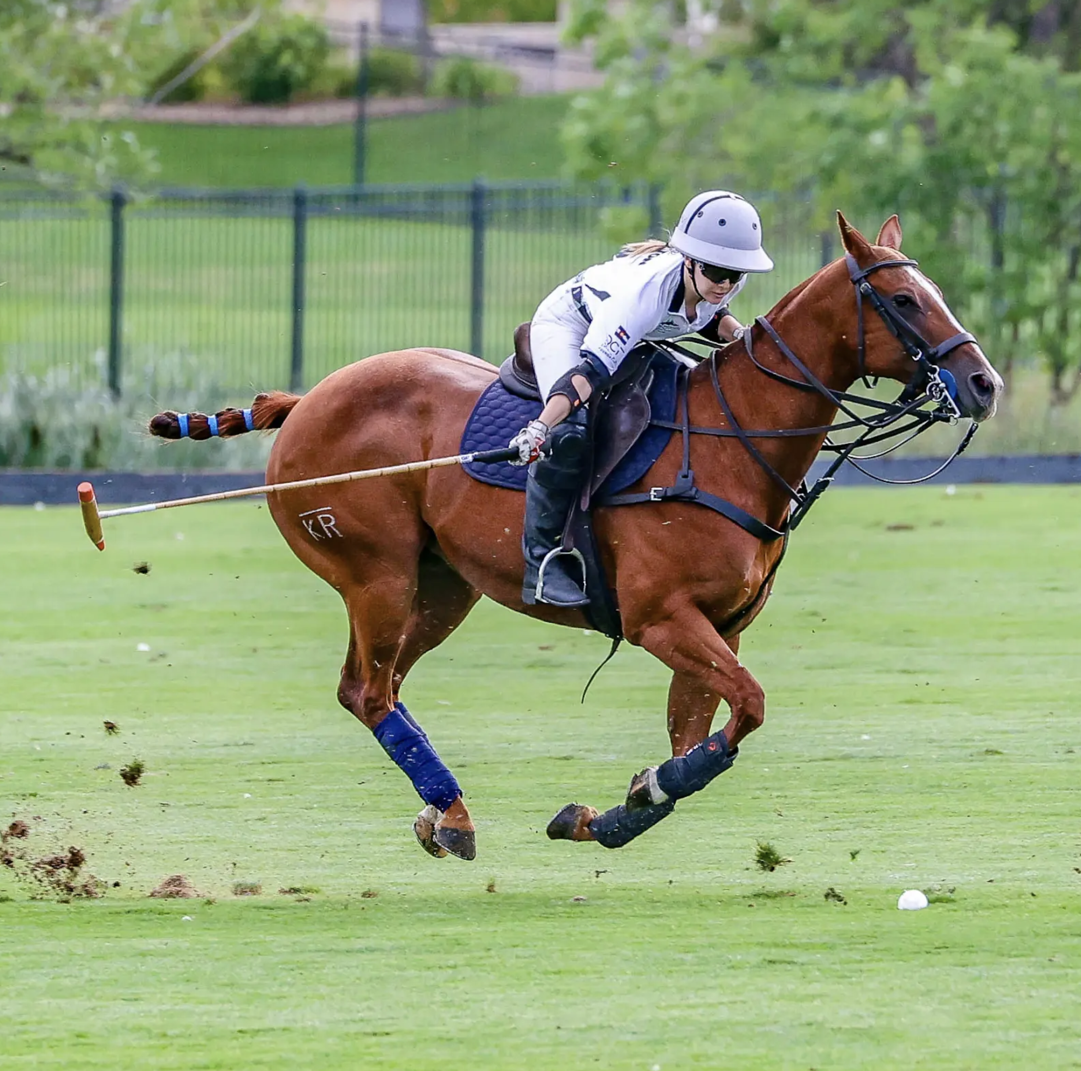 Polo player competing at the Denver Children’s Foundation Polo Classic