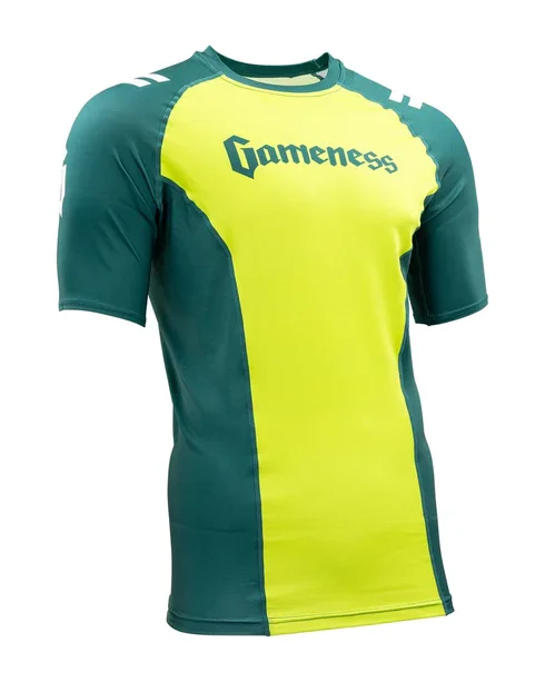 Adult Gameness Dark Green Rash Guard