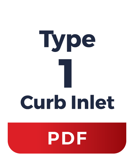 Type 1 Catch Basin with Curb Inlet Specs