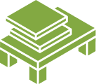 Isometric icon of a support structure