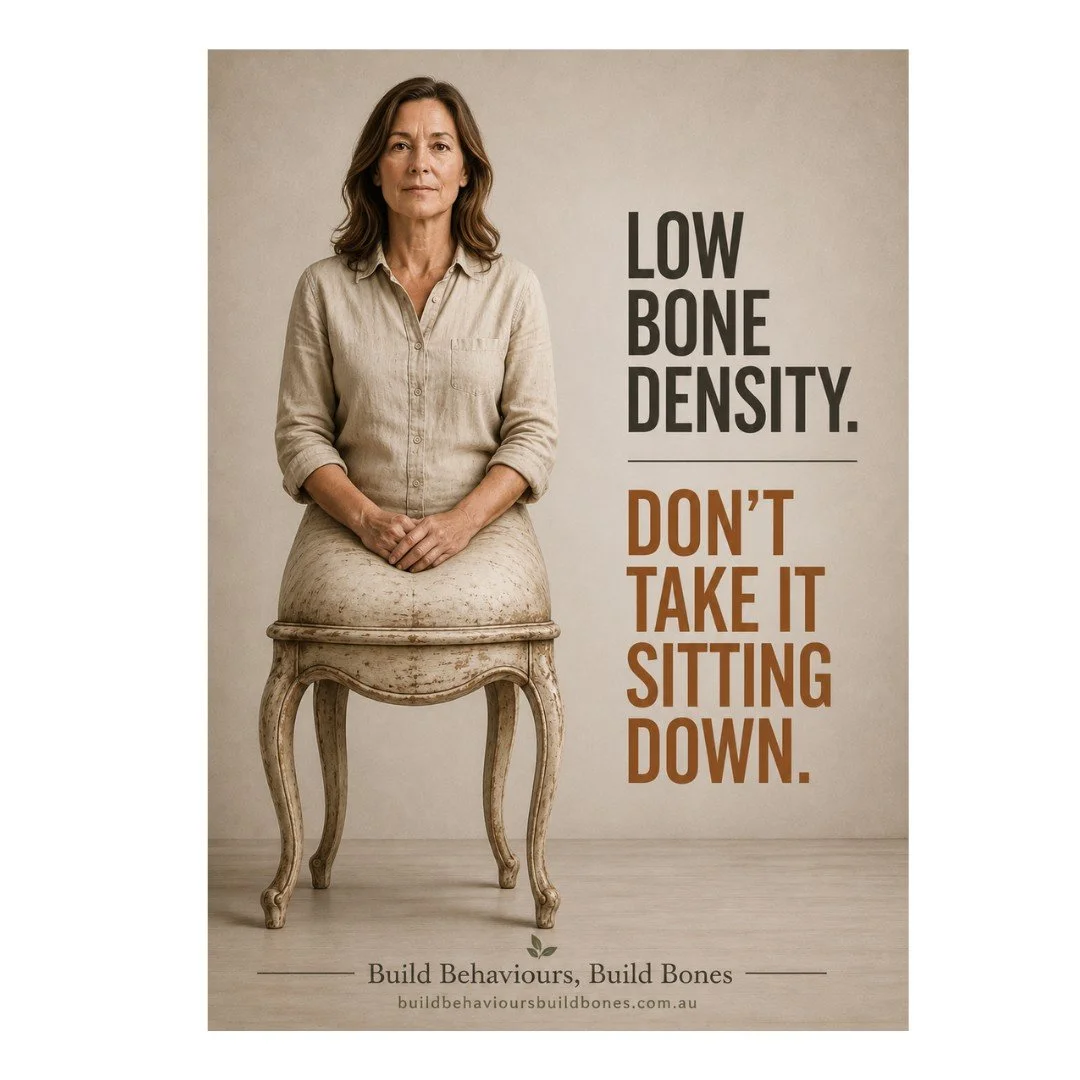Bone loss is not only about ageing.

It&rsquo;s also about:
&bull; unloading
&bull; deconditioning
&bull; reduced confidence
&bull; long periods of sitting
&bull; illness
&bull; recovery
&bull; overwhelm
&bull; modern life

Many people with low bone 