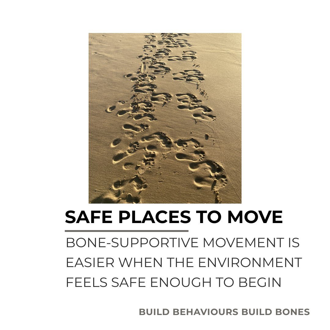 Bone health is not only about knowing what to do.

Sometimes it is about finding a place that feels safe enough to begin.

A supportive environment can make movement feel more achievable:
&bull; physically
&bull; emotionally
&bull; socially

The aim 