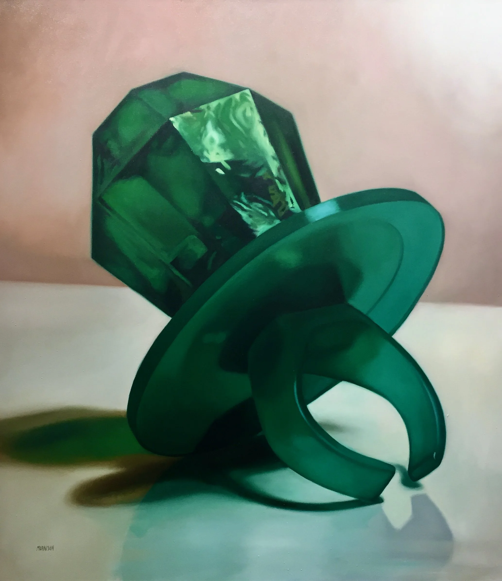 Green Ring Pop
Oil on canvas 54 x 48 inches