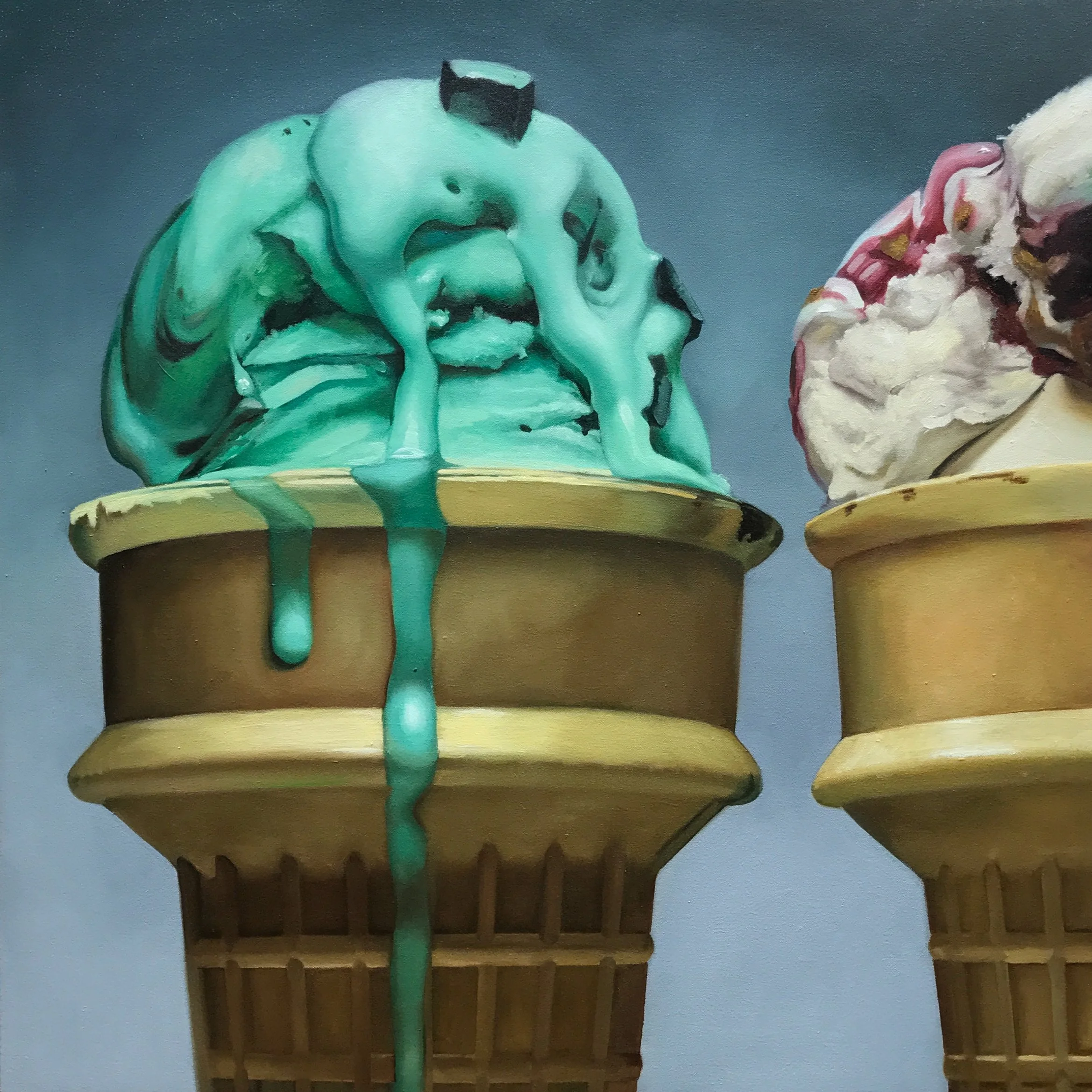 Gravity
Oil on canvas 30 x 30 inches