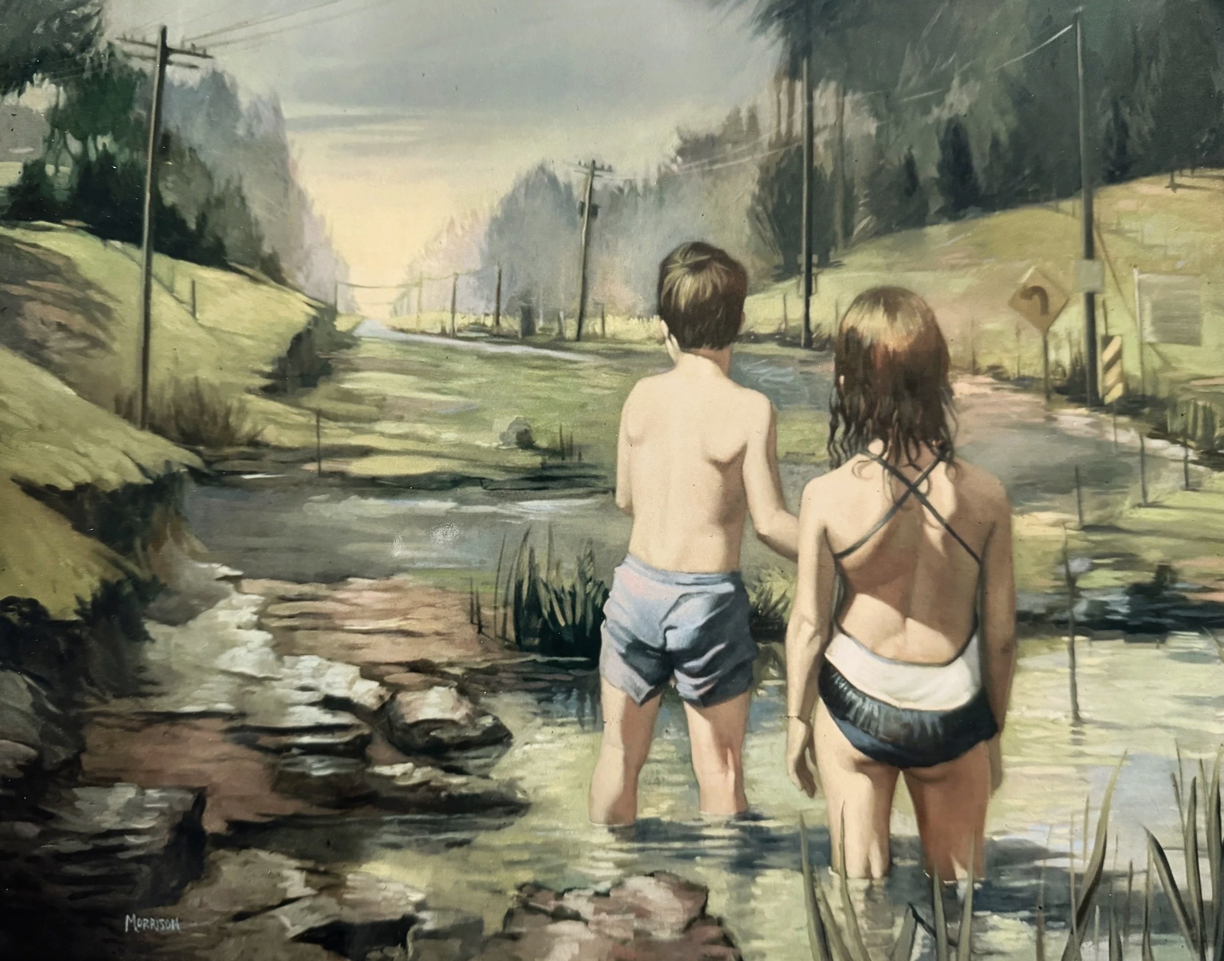 Searching for a Sign Oil on canvas 72 x 48 inches