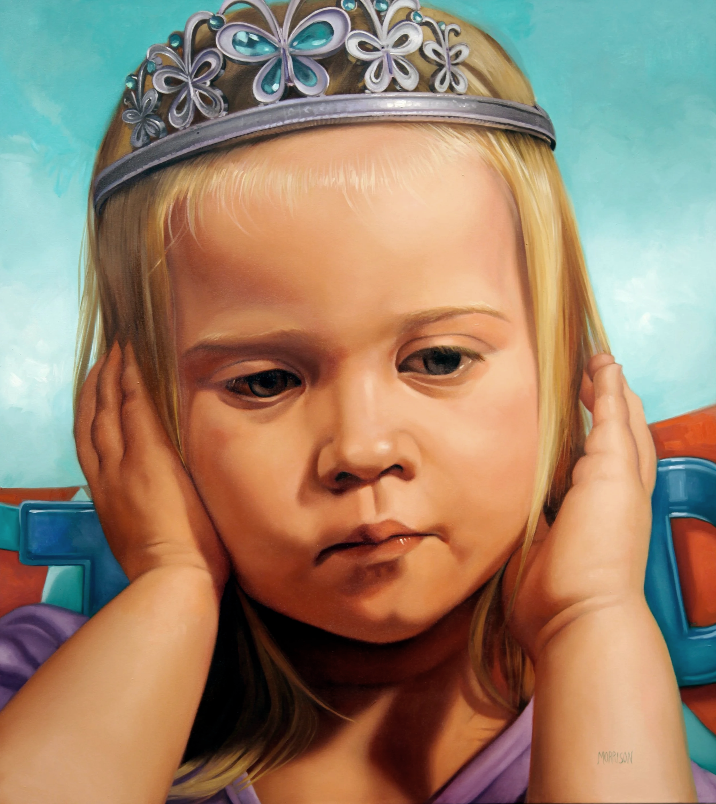 Hear No Evil
Oil on canvas 54 x 48 inches