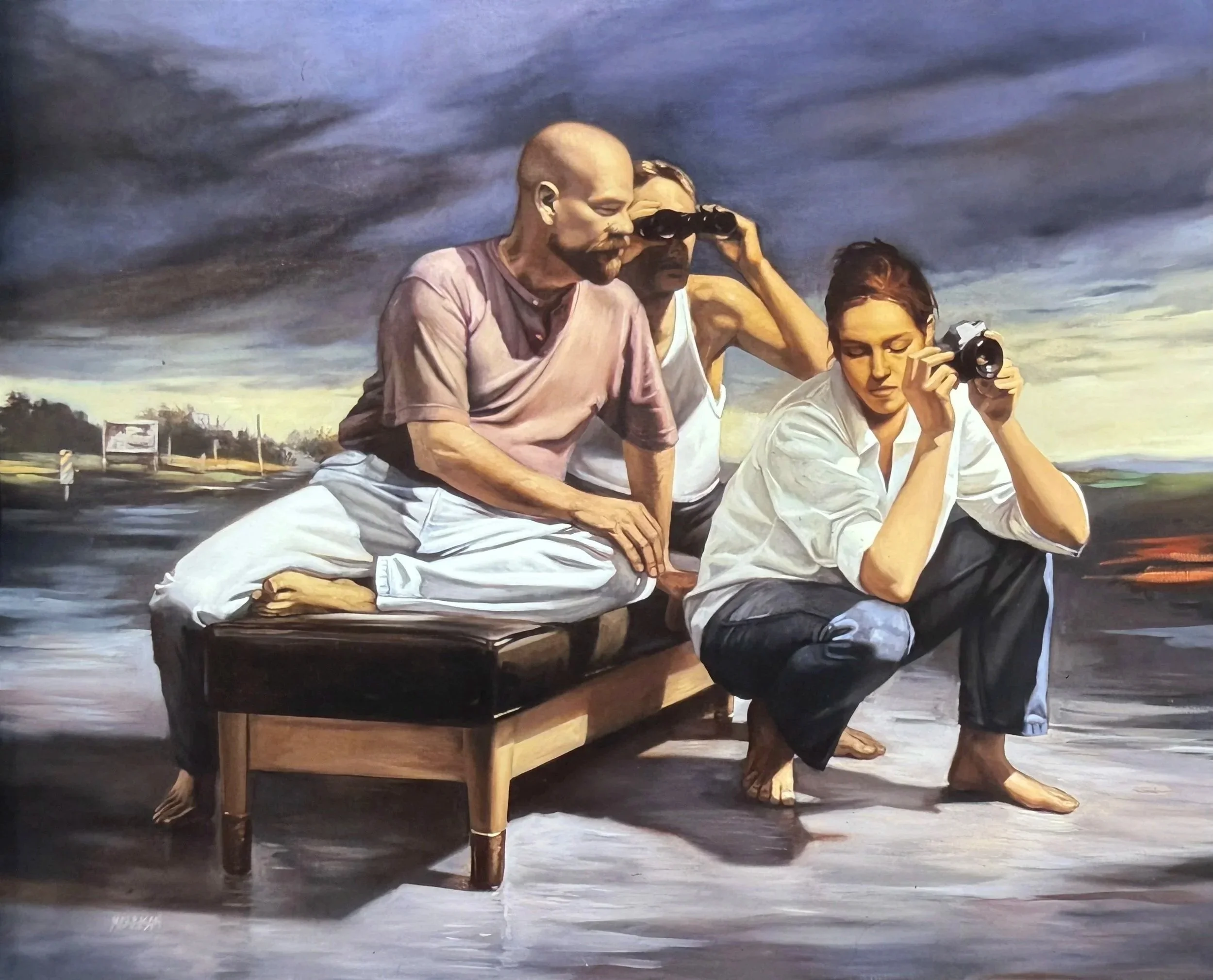 Finding Center
Oil on canvas 59 x 48 inches