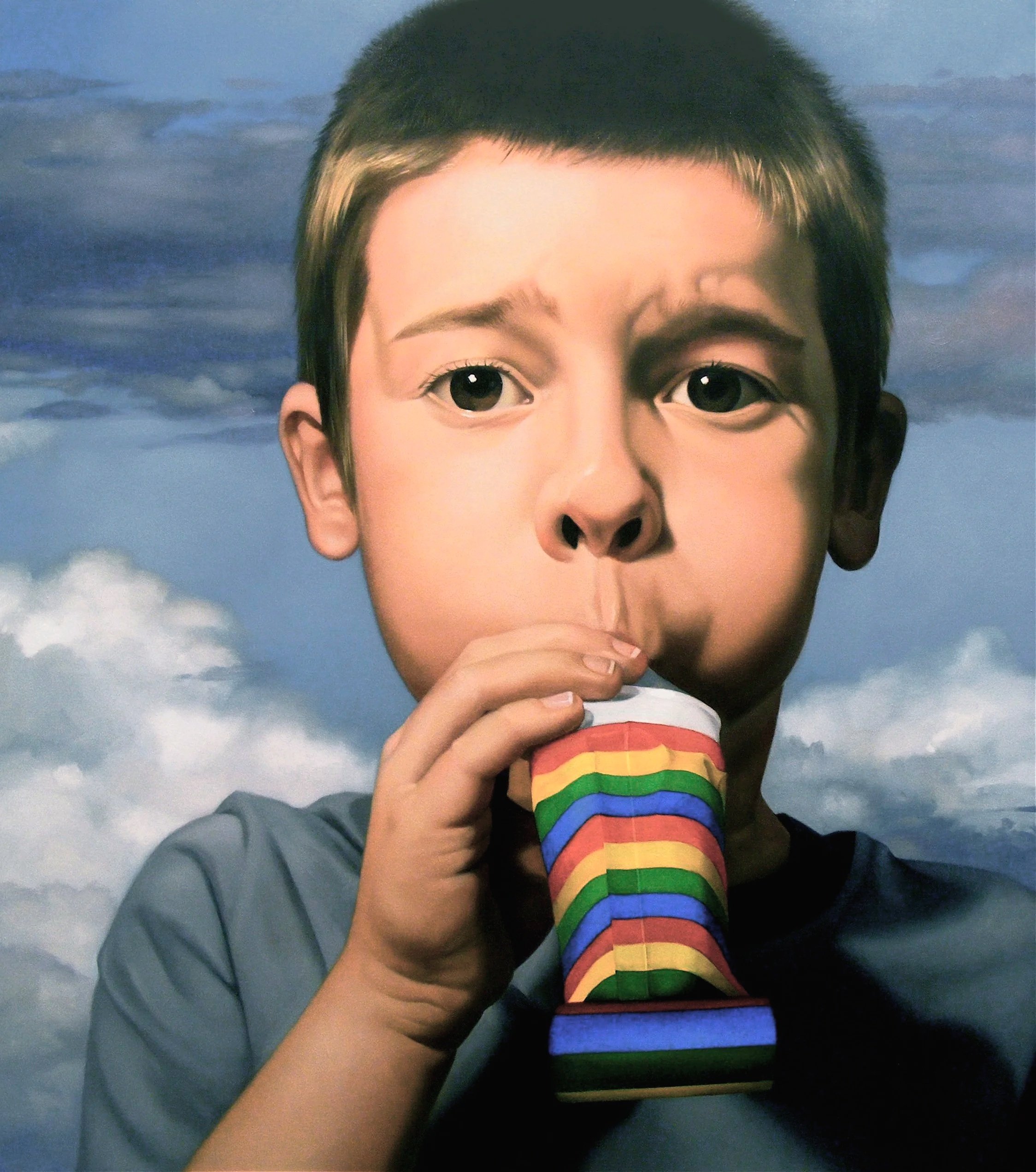 "Party Boy" Oil on canvas (72 x 56 in)