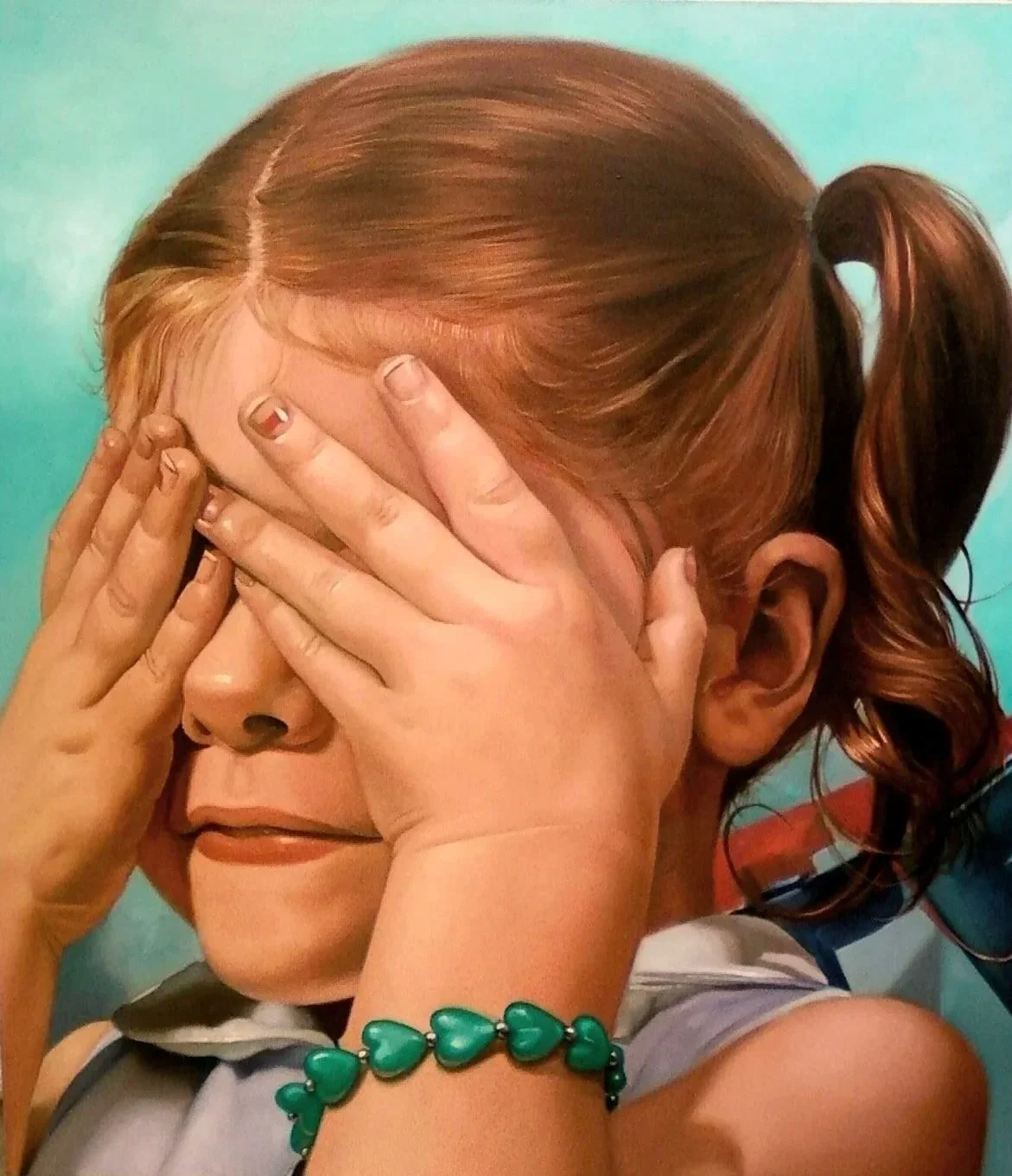 "See No Evil" Oil on canvas (54 x 48 in)