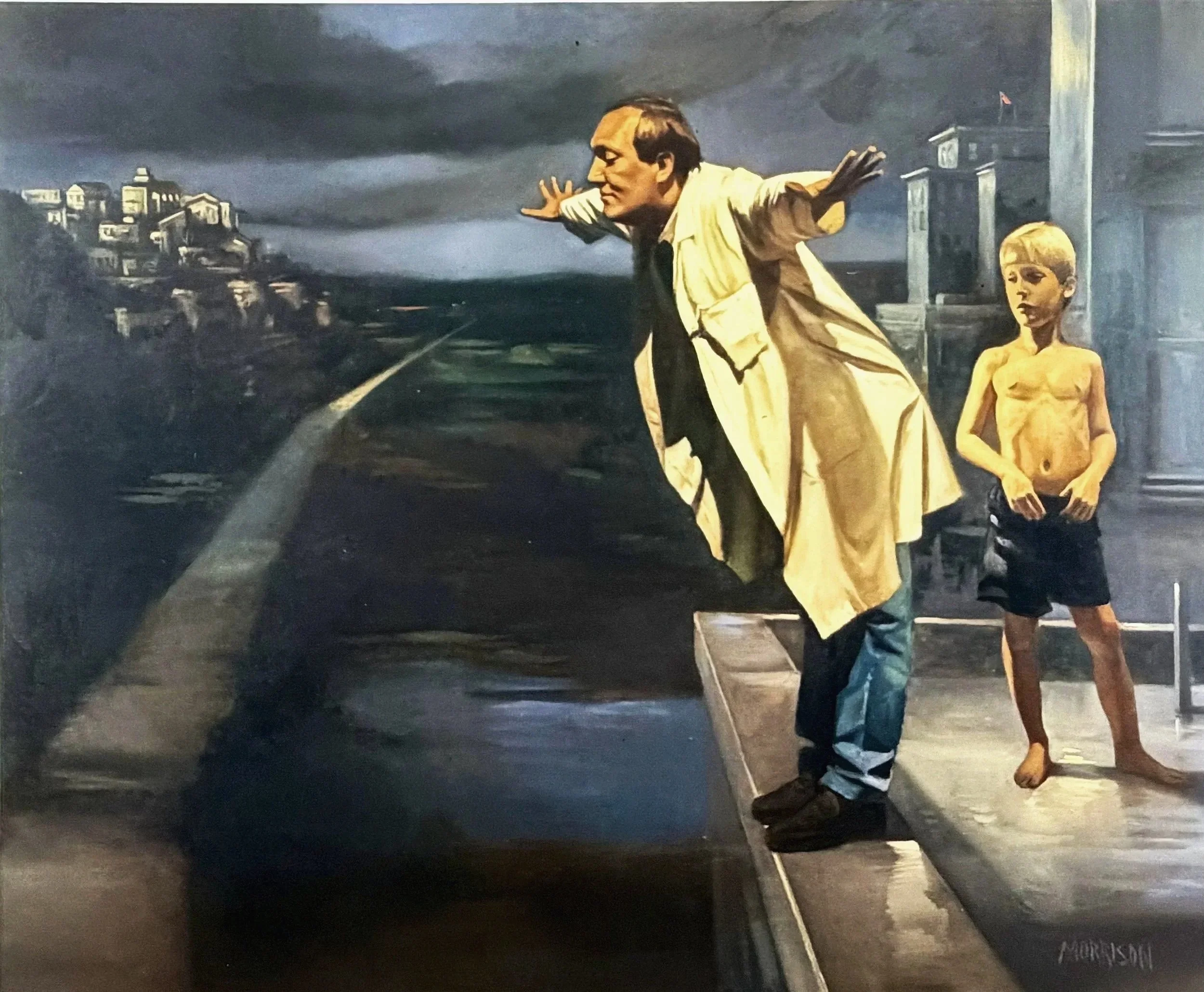 "Angle of Attack"
Oil on canvas (48 x 60 in)