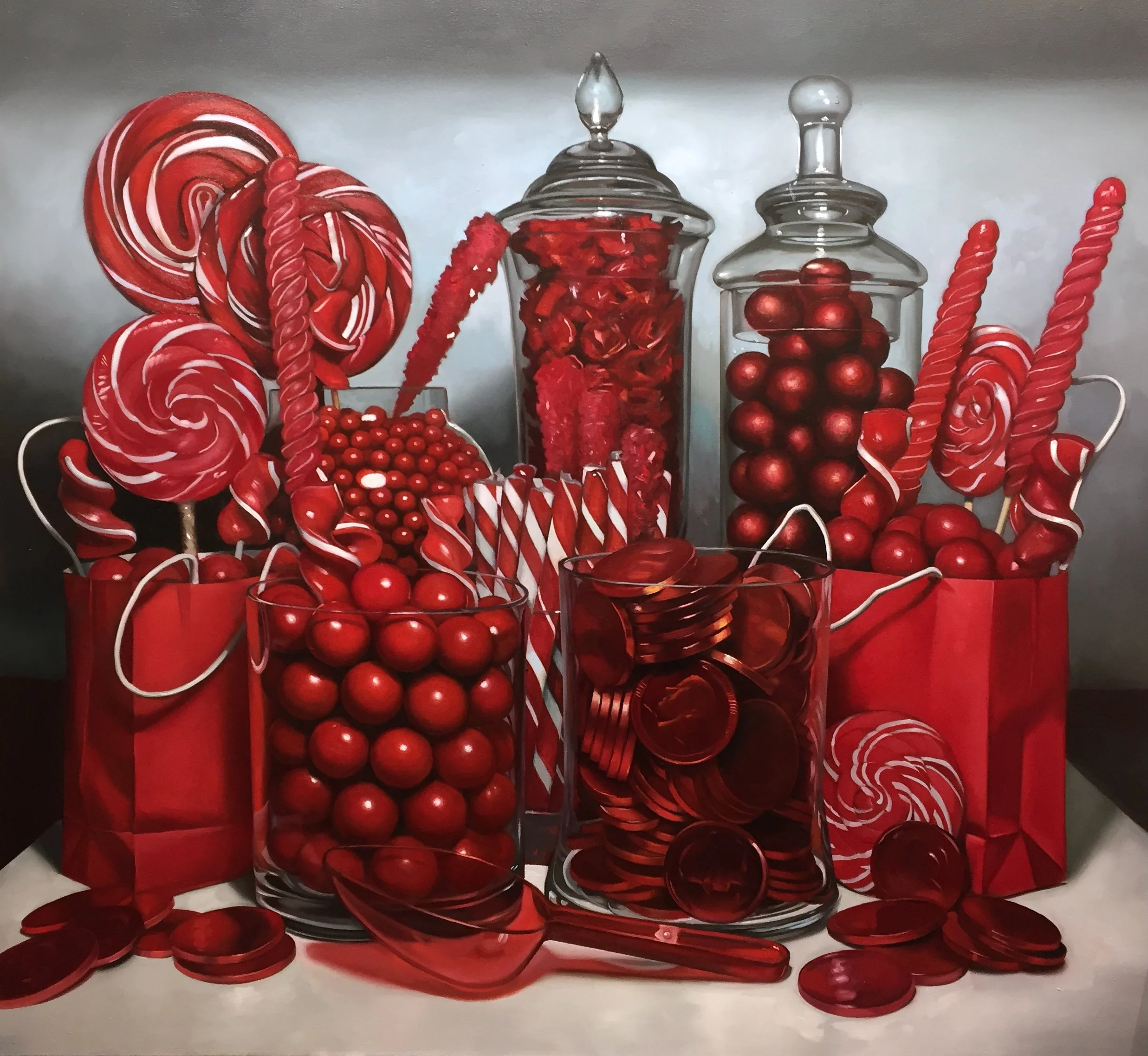 Red 40
Oil on canvas 48 x 52 inches