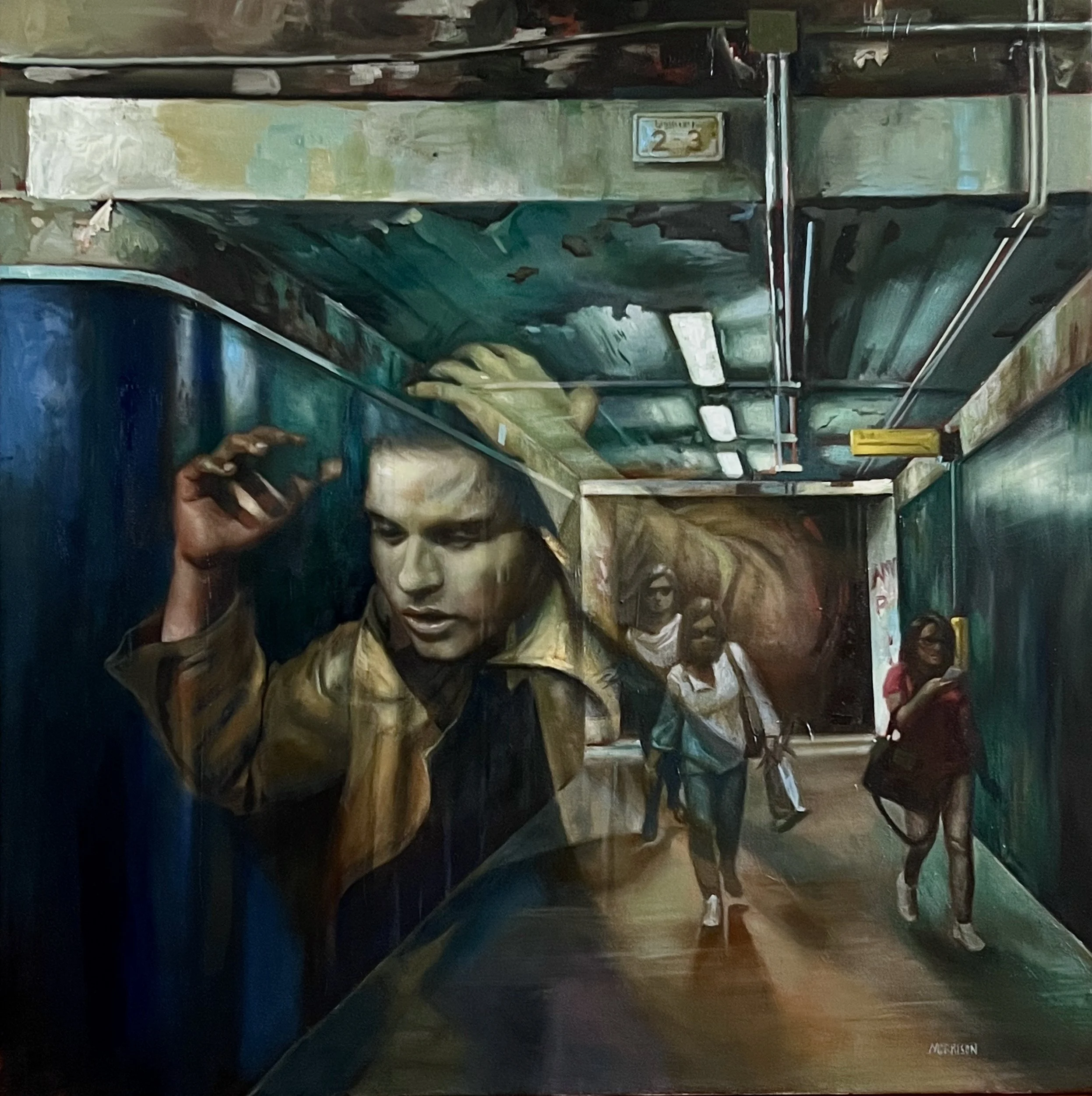 Sottopassaggio
Oil on Canvas 100 x 100cm