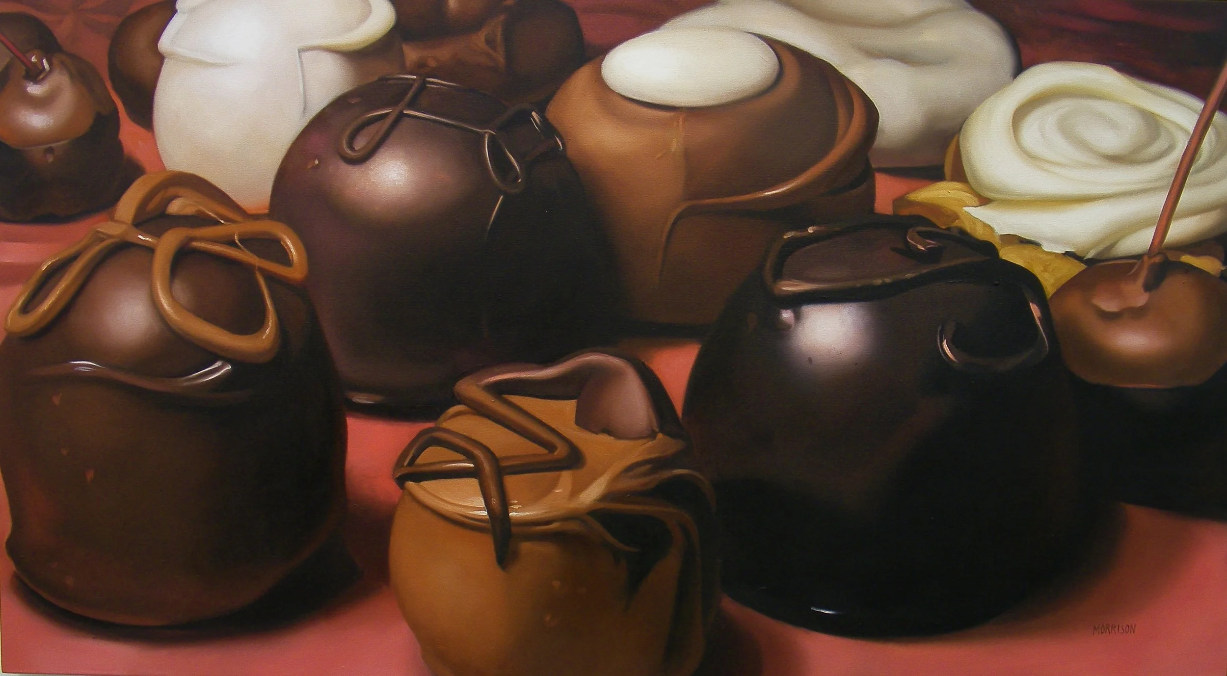 Chocolates
Oil on canvas 28 x 58 inches
