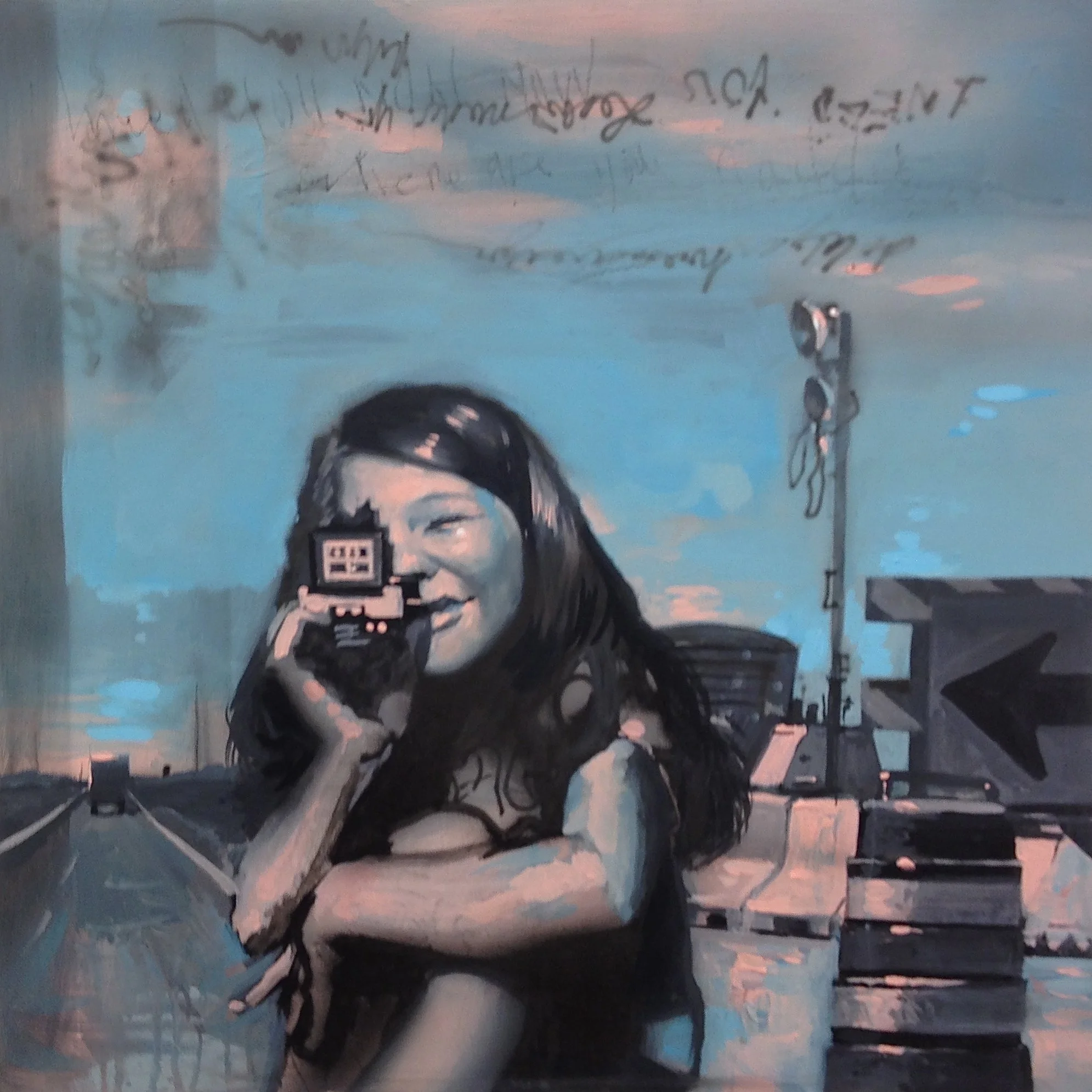 Surveying the Scene
Acrylic on panel 18 x 18 inches