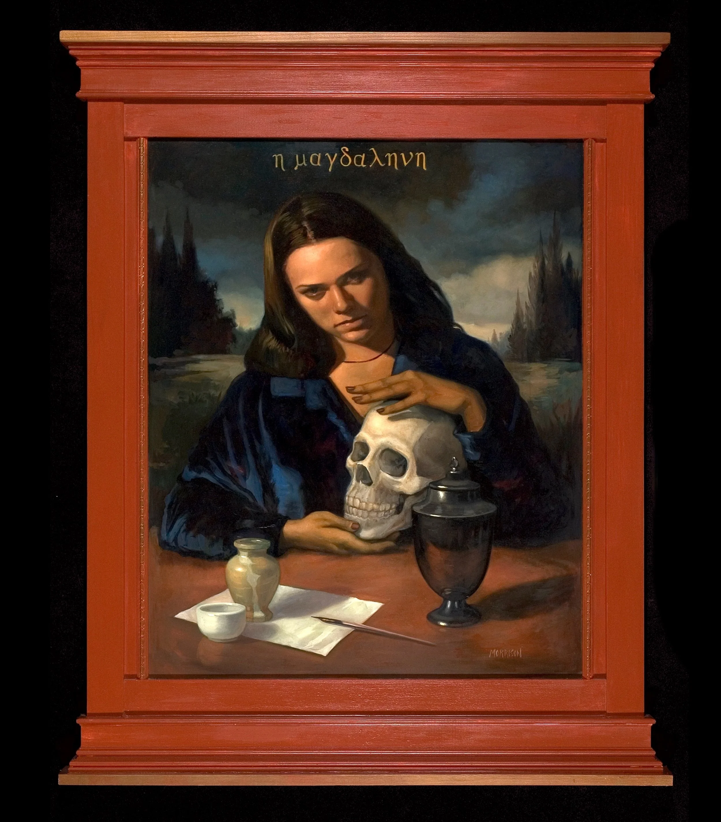 Mary Magdalene
Oil on panel 49.5 x 40.2
Artist frame