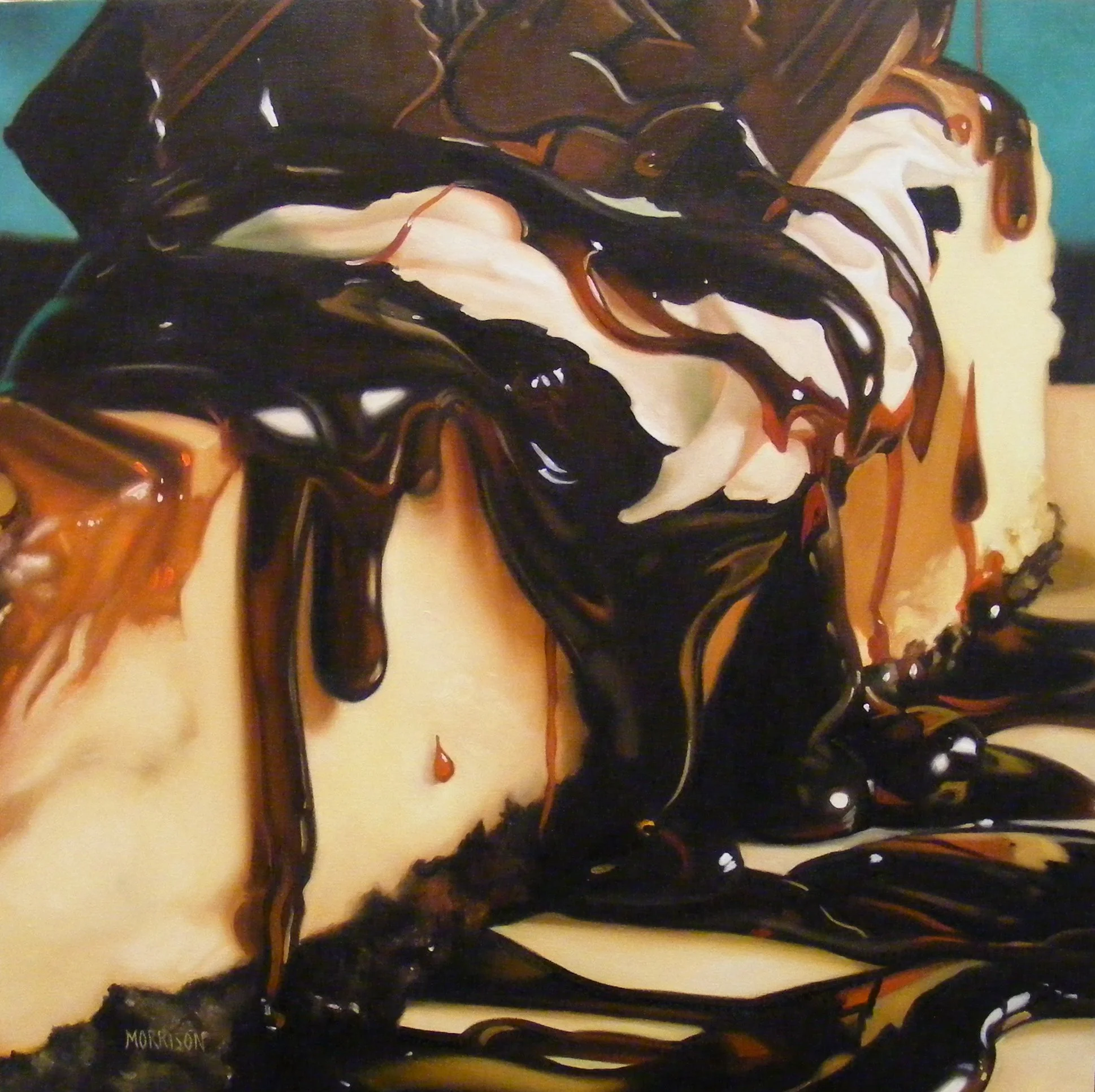 Chocolate Cheesecake
Oil on canvas 28 x 28 inches