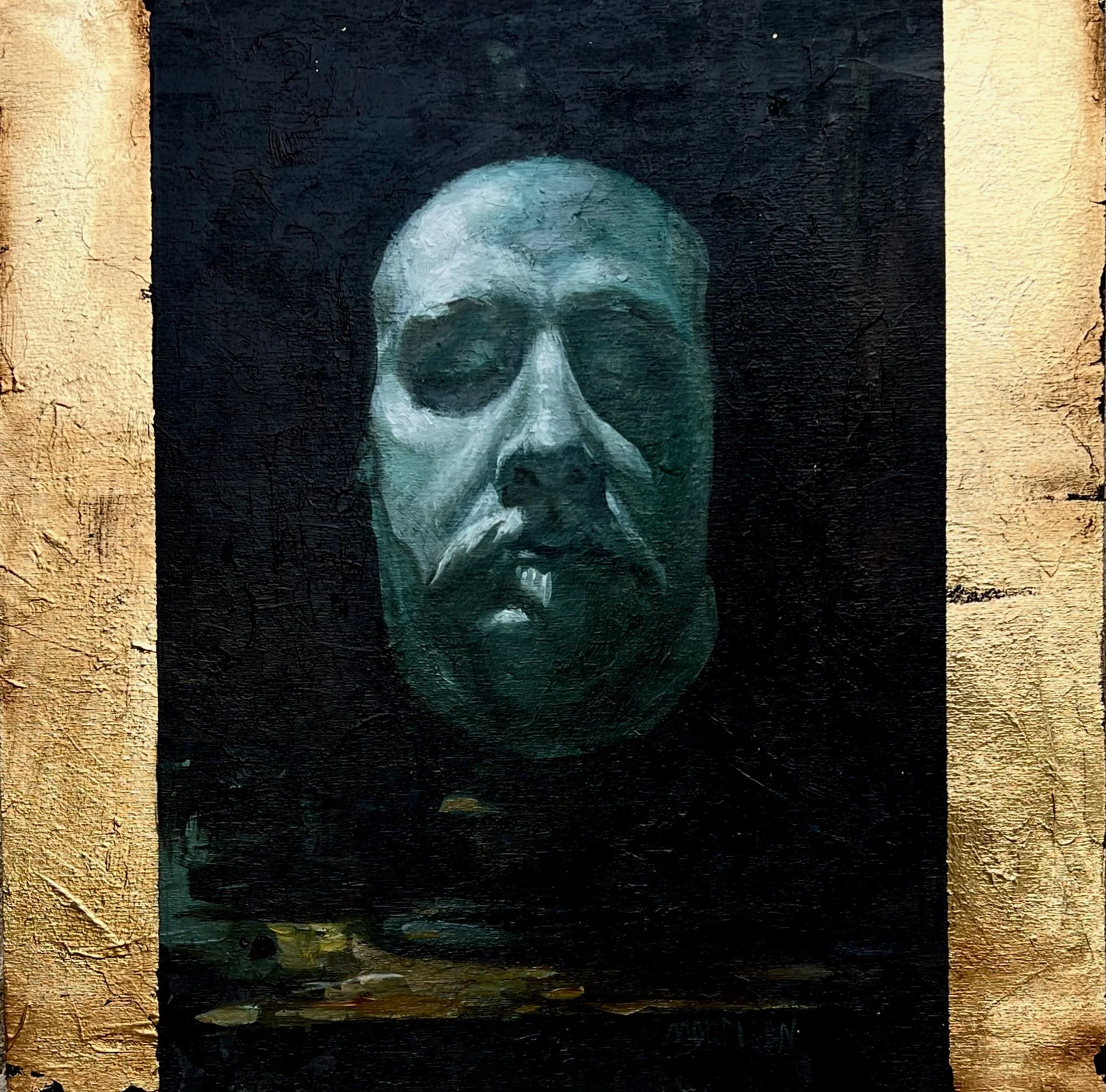 Fortuny
Oil and Gold Leaf on Panel 12 x 12 inches