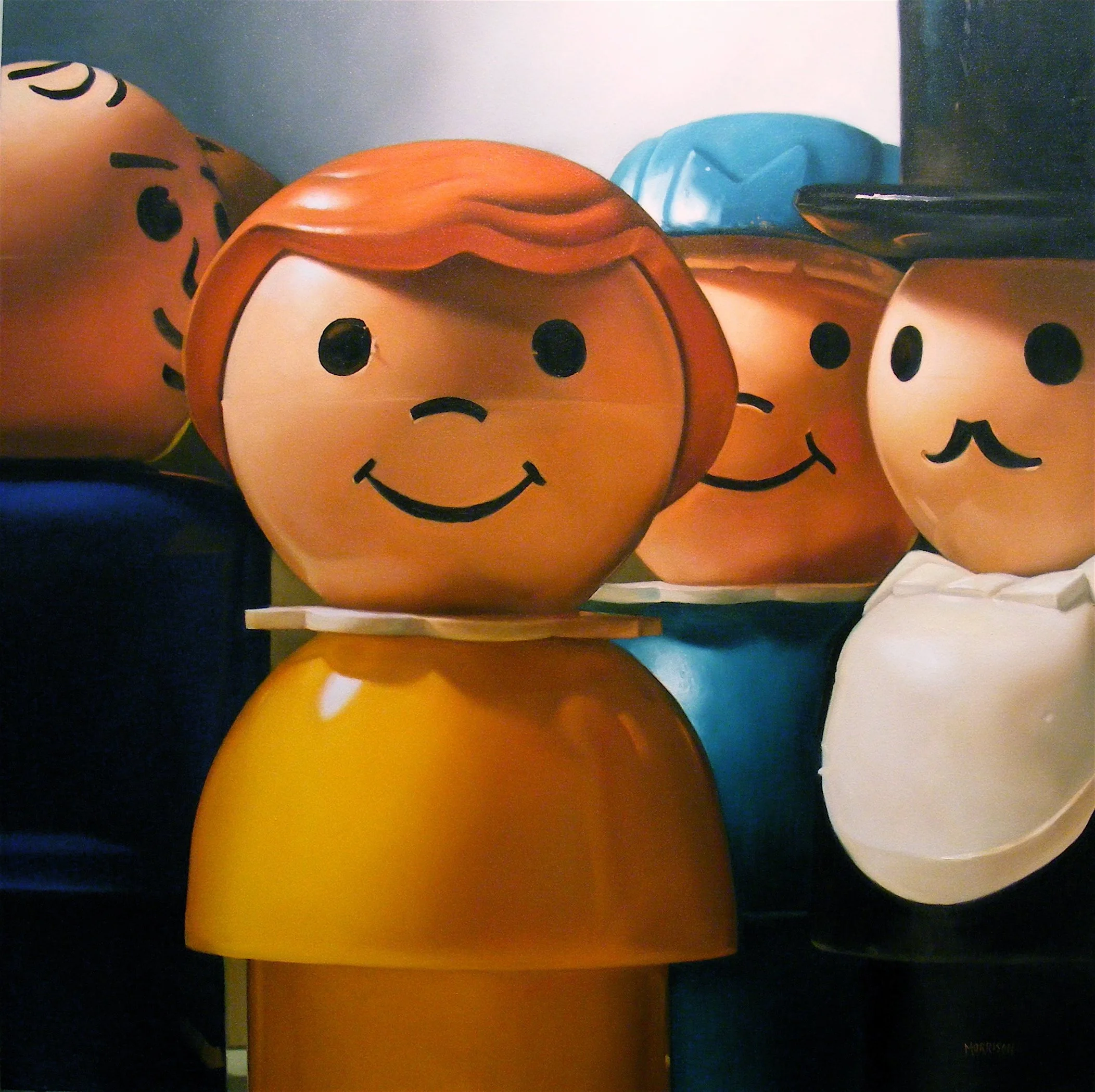 Fisher Price People
Oil on canvas 48 x 48 inches